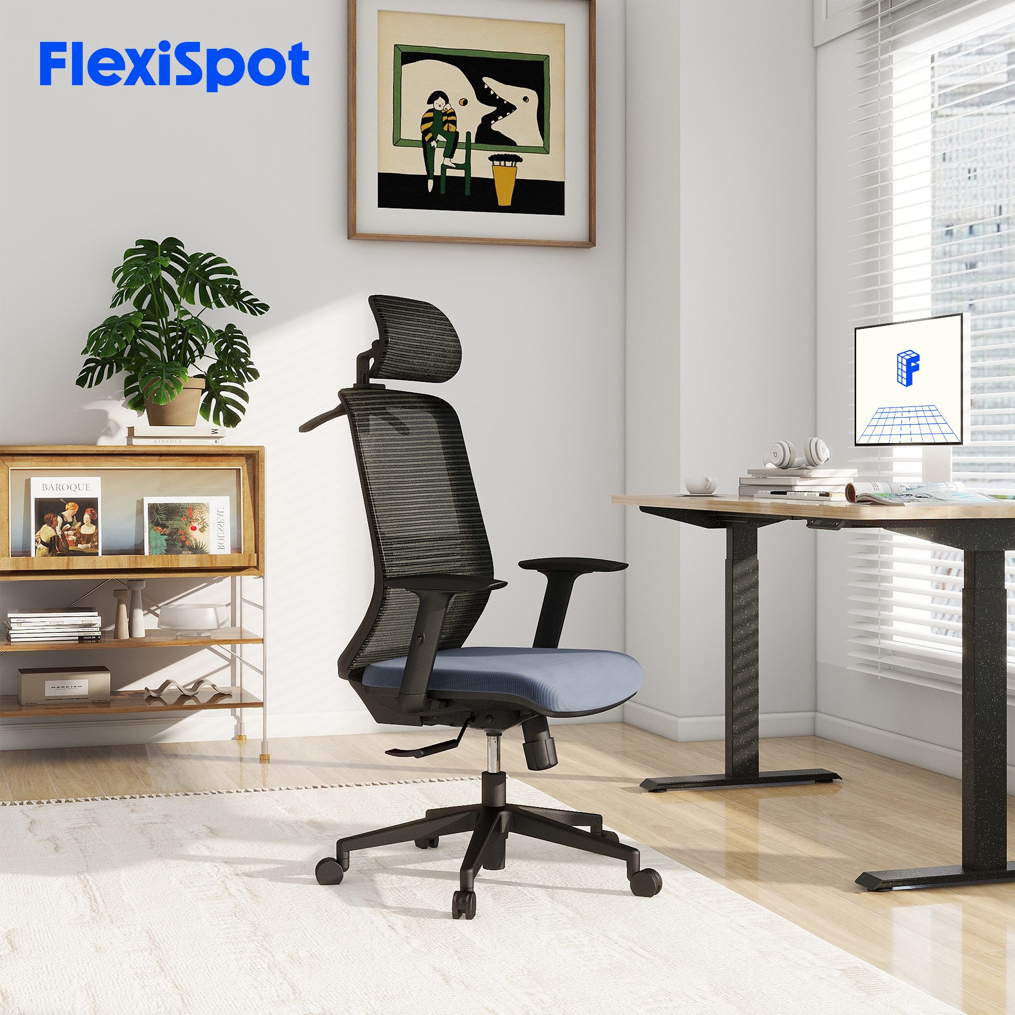 FLEXISPOT Bürostuhl Ergonomischer Schreibtischstuhl (verstellbare Rückenleh günstig online kaufen