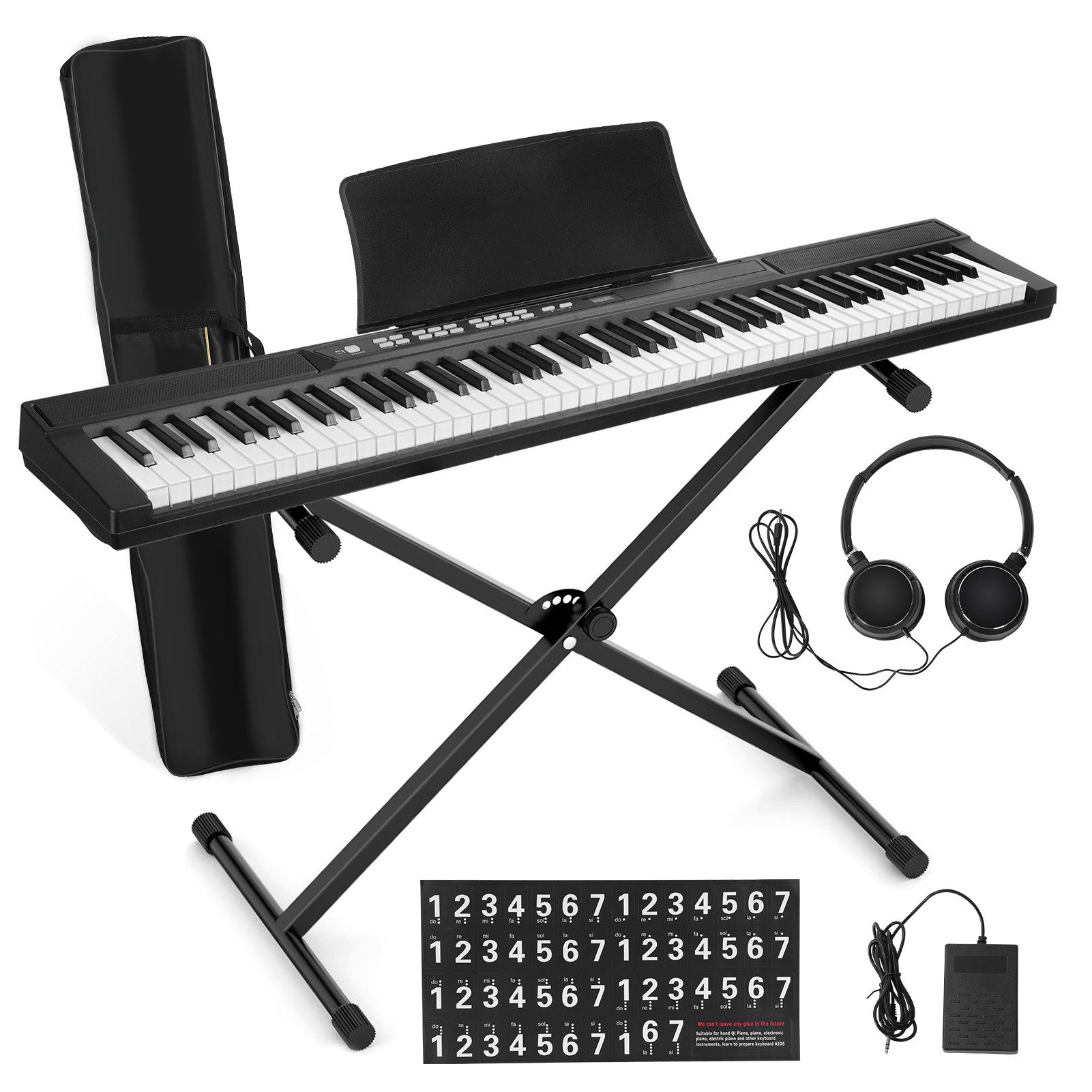 Klavier Electronic Keyboards Klavier mit 88 Tasten, für Anfänger Kinder