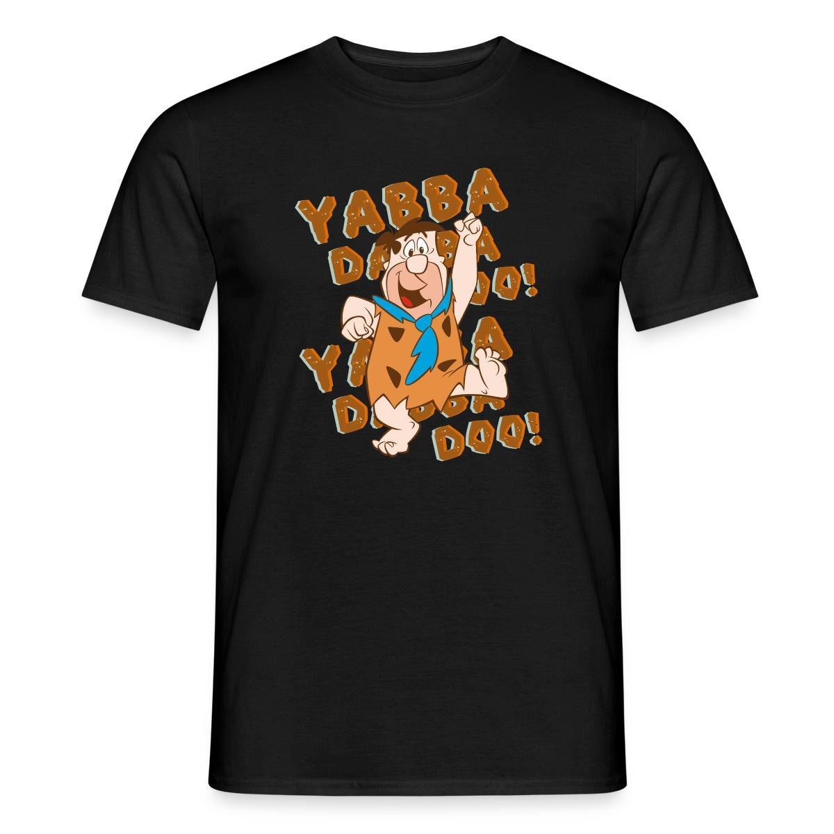 Spreadshirt The Flintstones Fred Feuerstein Yabba Dabba Doo Männer T-Shirt (1-tlg)