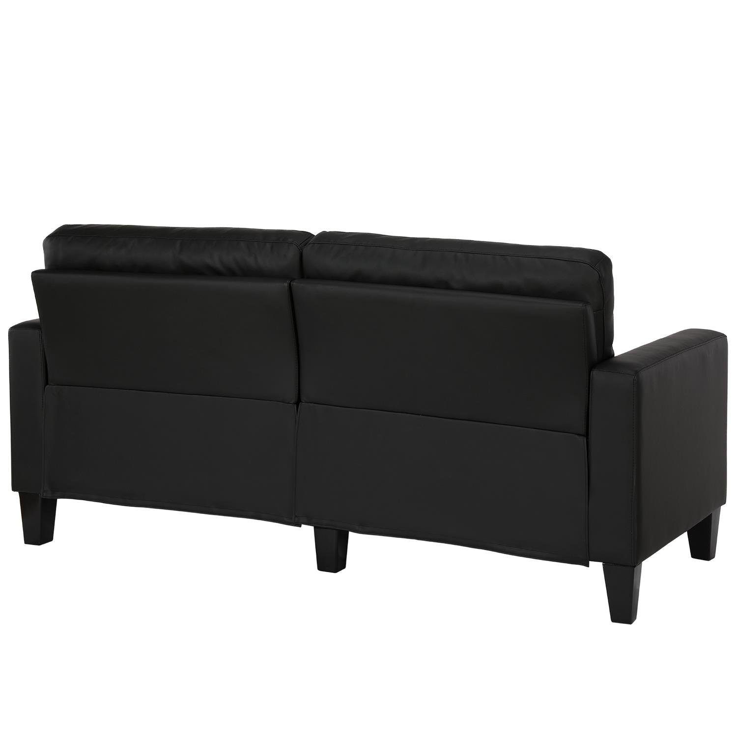 loft24 Sofa Rylie, 3-Sitzer Couch, Lederoptik, Länge 183 in cm Bezug
