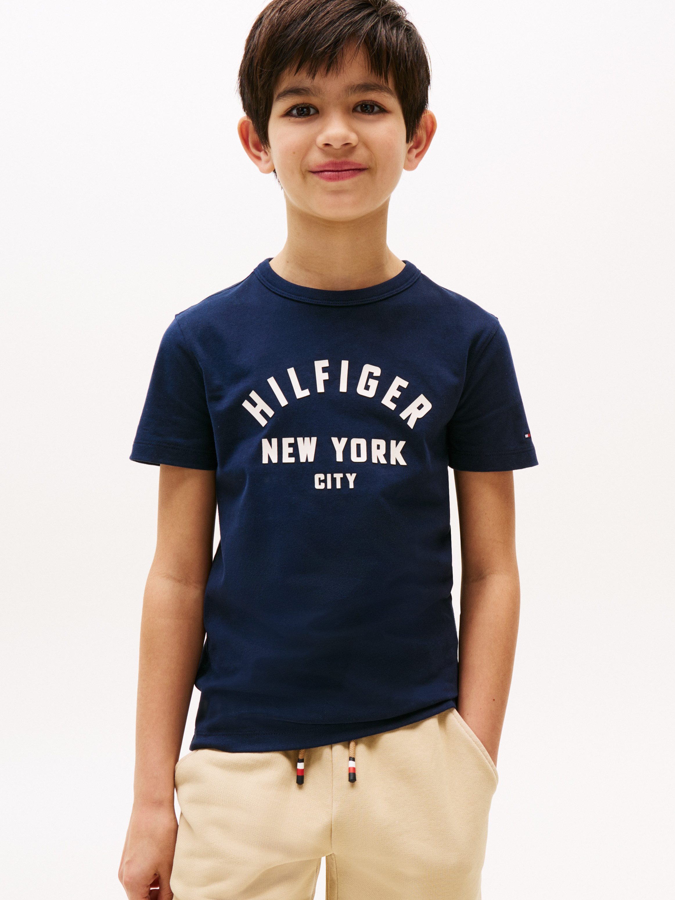 Tommy Hilfiger T-Shirt CURVED HILFIGER GRAPHIC günstig online kaufen