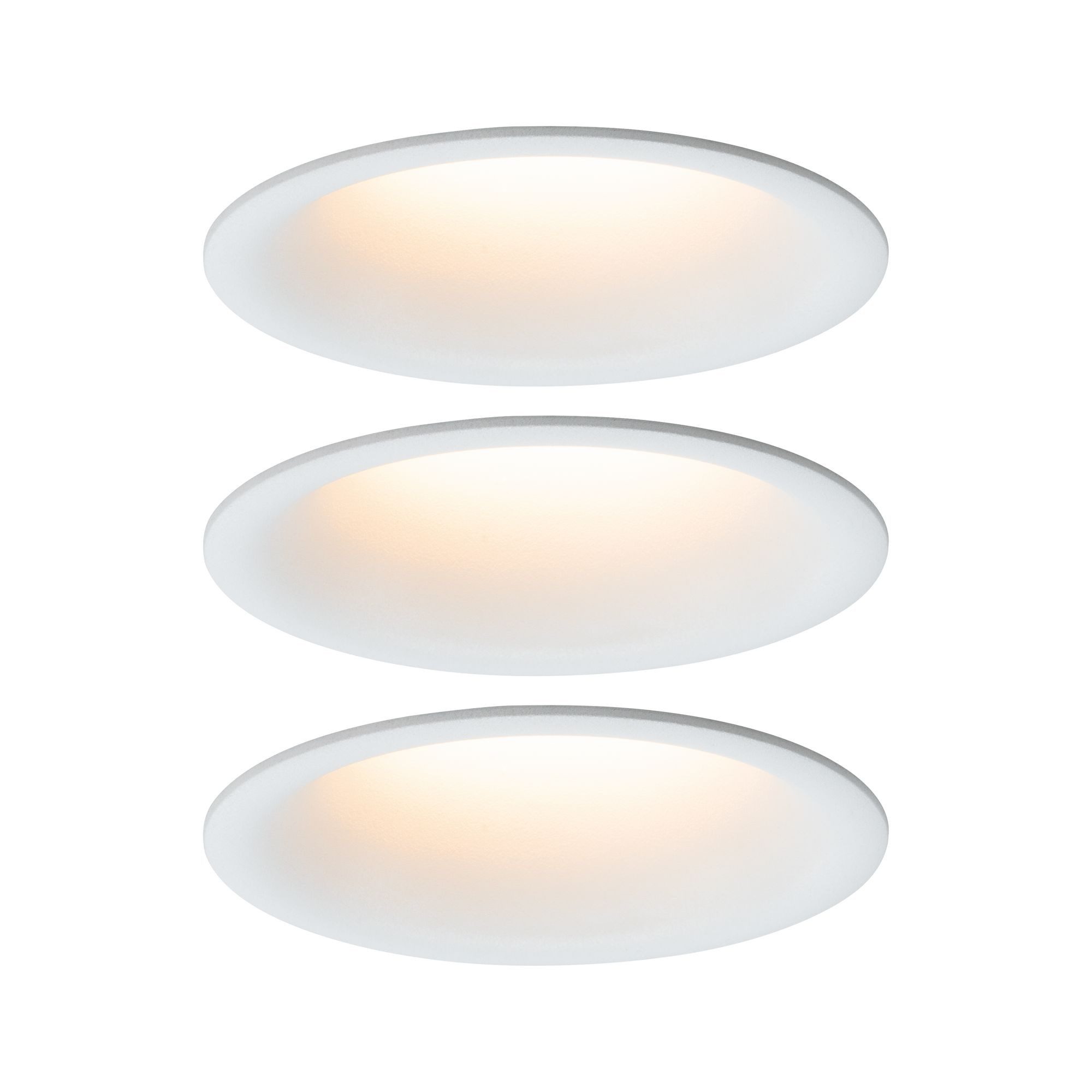 Paulmann LED Einbauleuchte 93419, im Lieferumfang enthalten, Kunststoff