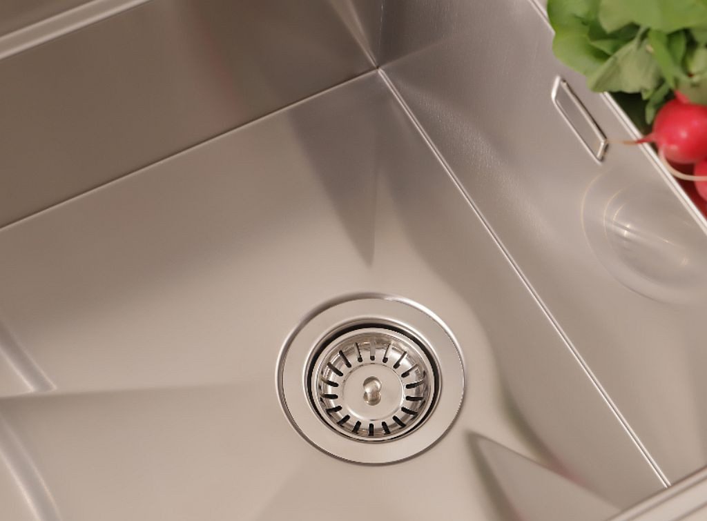 RESPEKTA stainless steel sink 61 x 48.4 cm without tap platform with premium accessories SanDiegoWorkstation