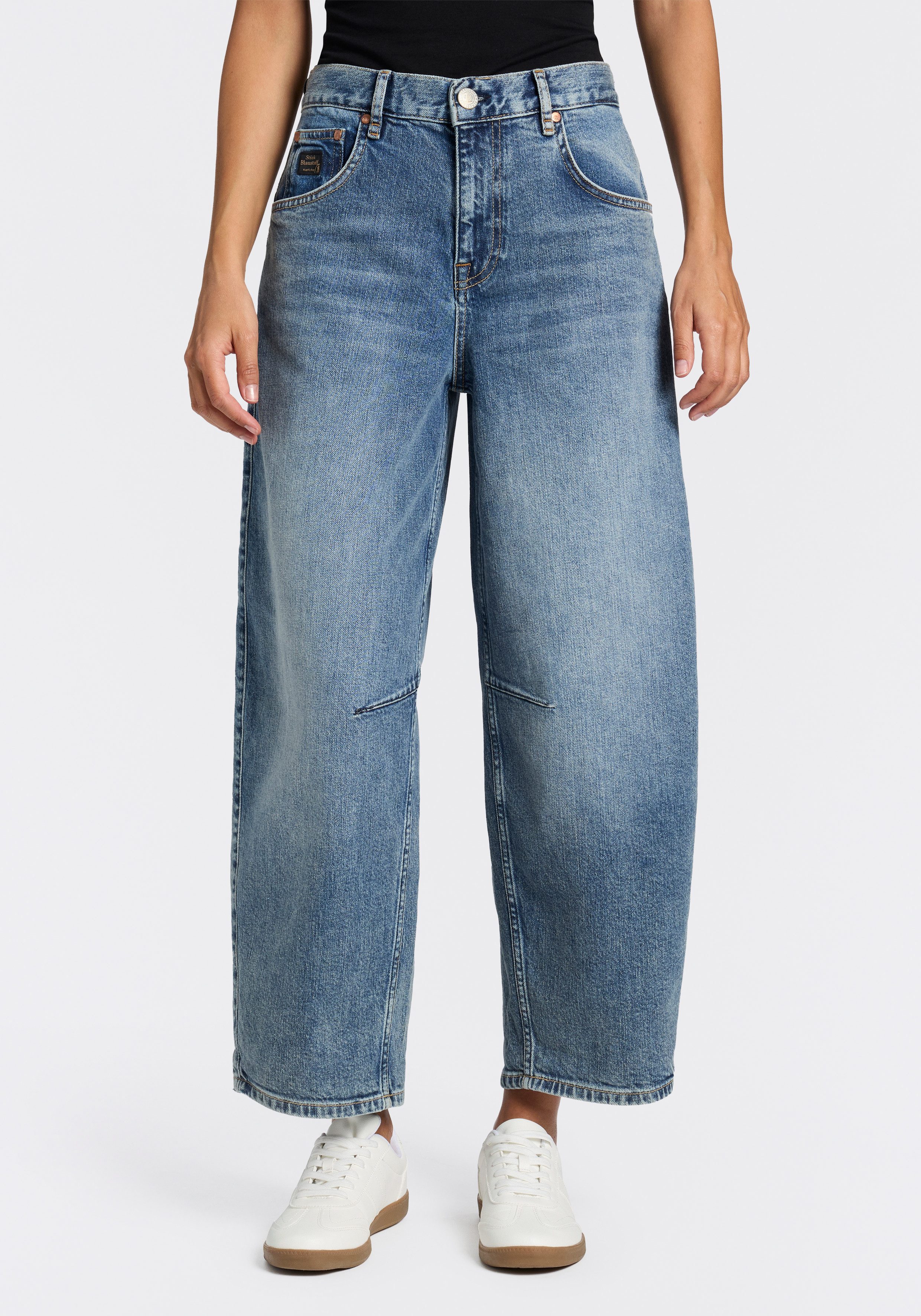 Herrlicher 5-Pocket-Jeans Barrow Denim aus leichtem Denim, Loose Fit