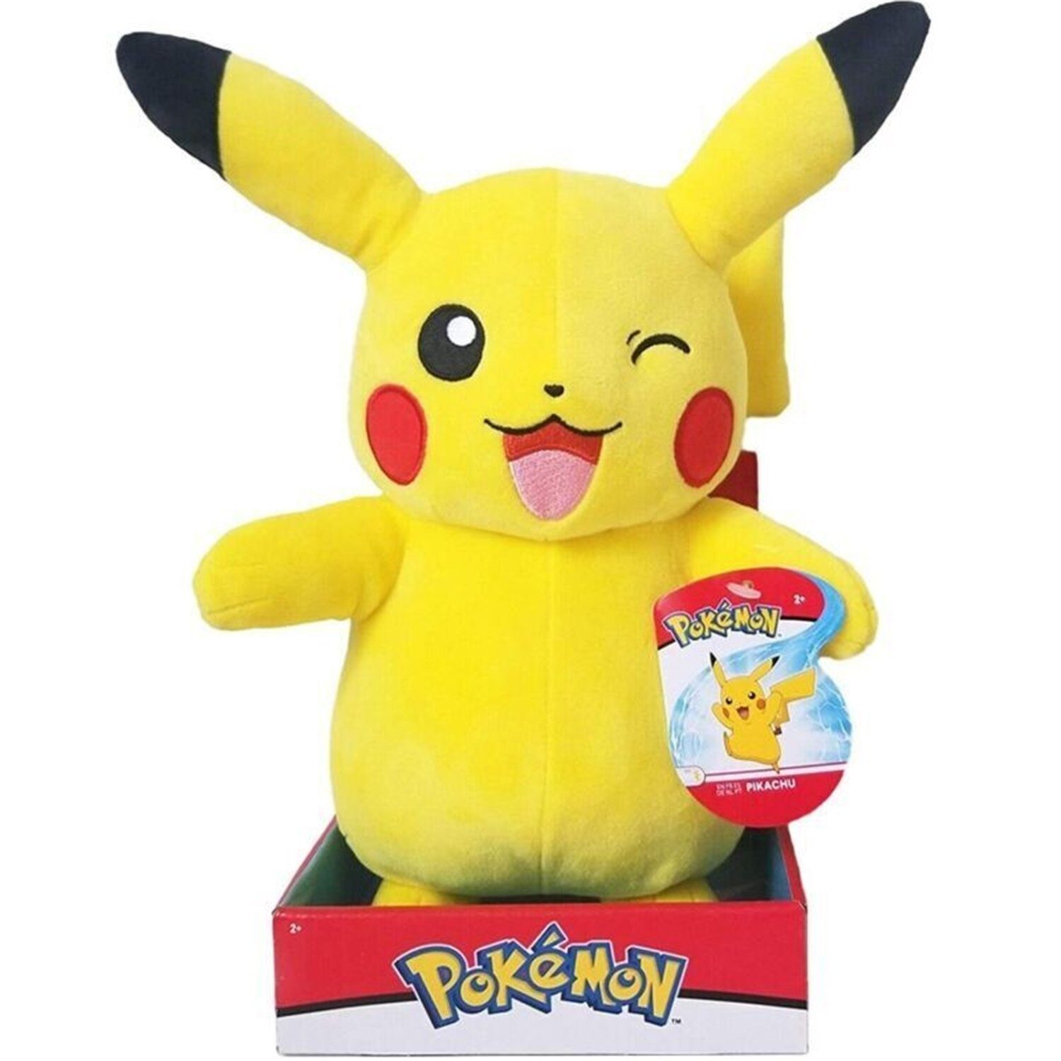 Jazwares Kuscheltier Pokémon Pikachu Plüsch 30 cm – offiziell lizenziert Jazwares