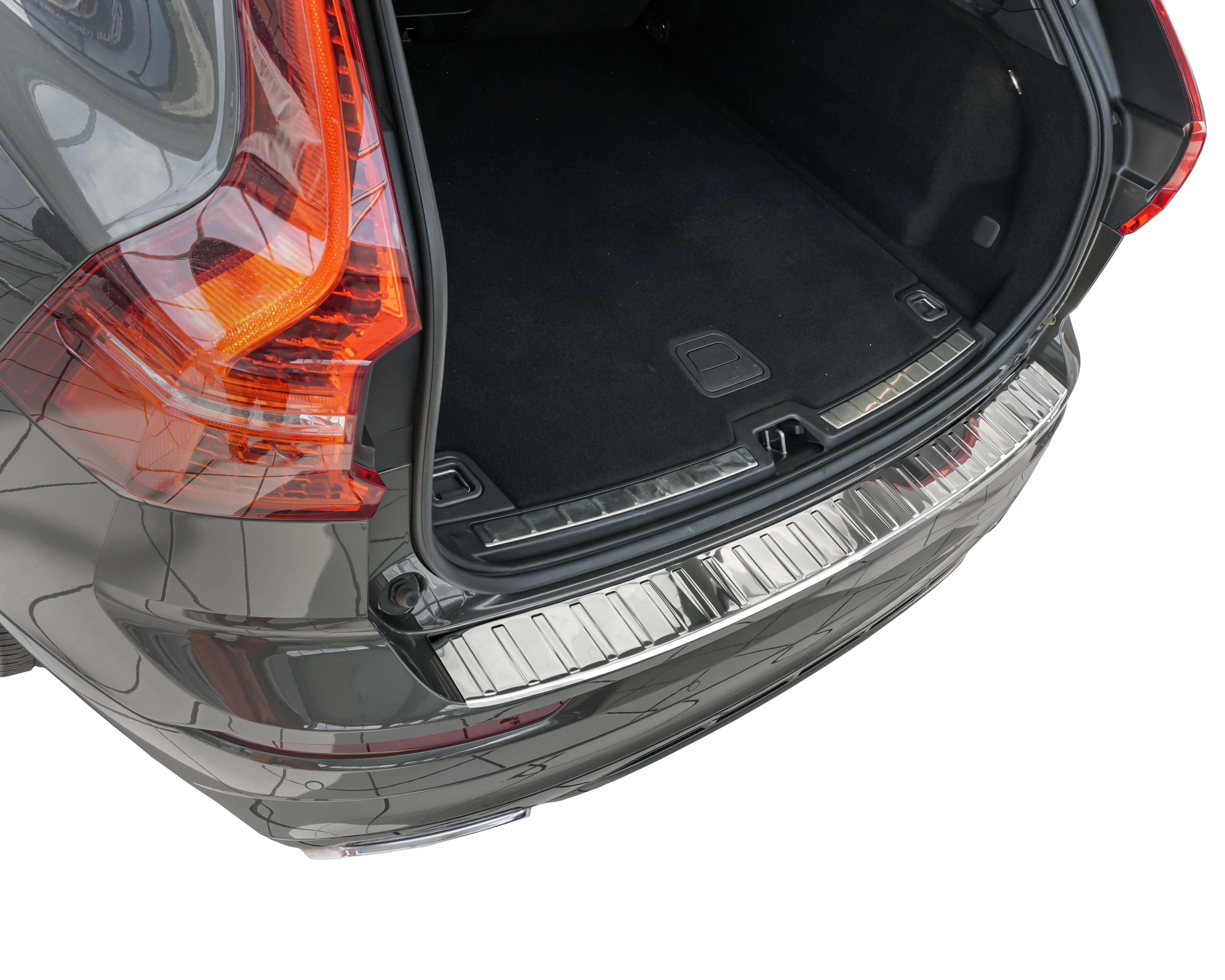 RECAMBO Ladekantenschutz für Volvo XC60 II, BJ ab 2017> Stoßstangenschutz, V2A rostfrei, Exklusive Optik, praktischer Schutz & perfekte Passform – Bild 5 von 5