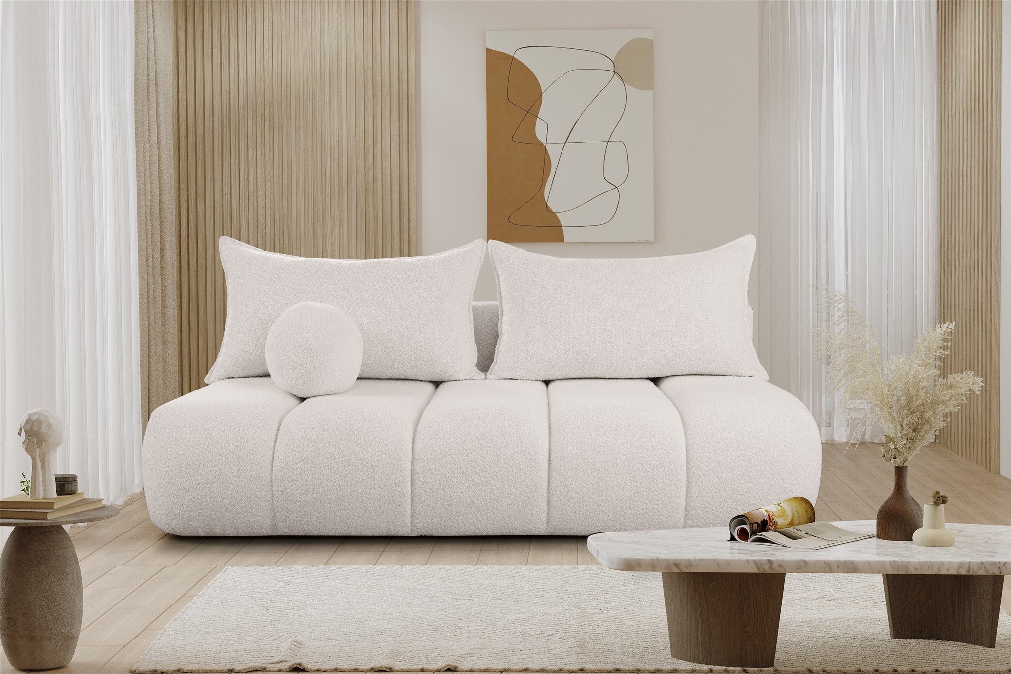 Fun Möbel Schlafsofa Designersofa Sofa 3-Sitzer günstig online kaufen