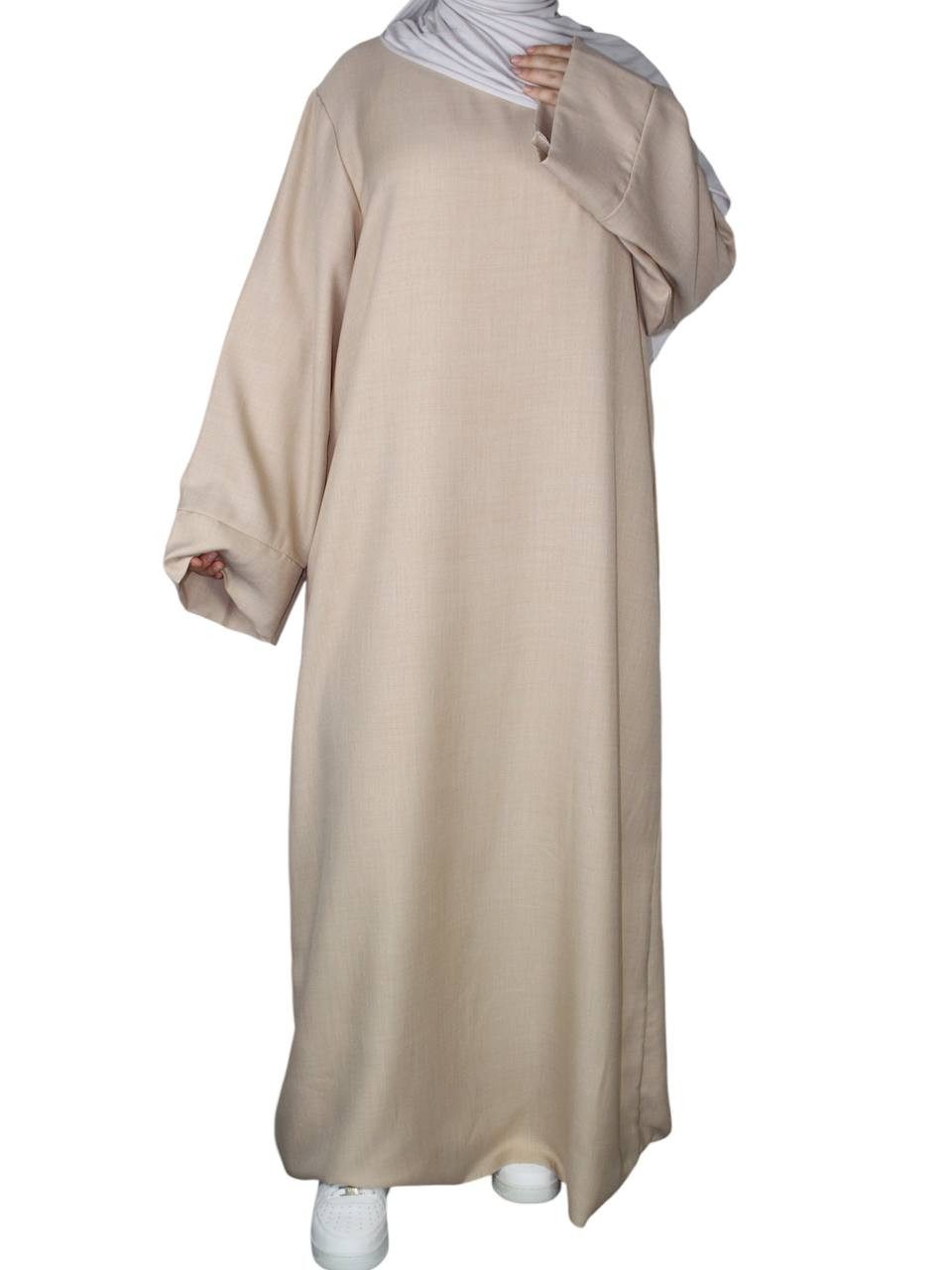 Aymasal Maxikleid Abaya MIRTO Leinenoptik Kaftan günstig online kaufen