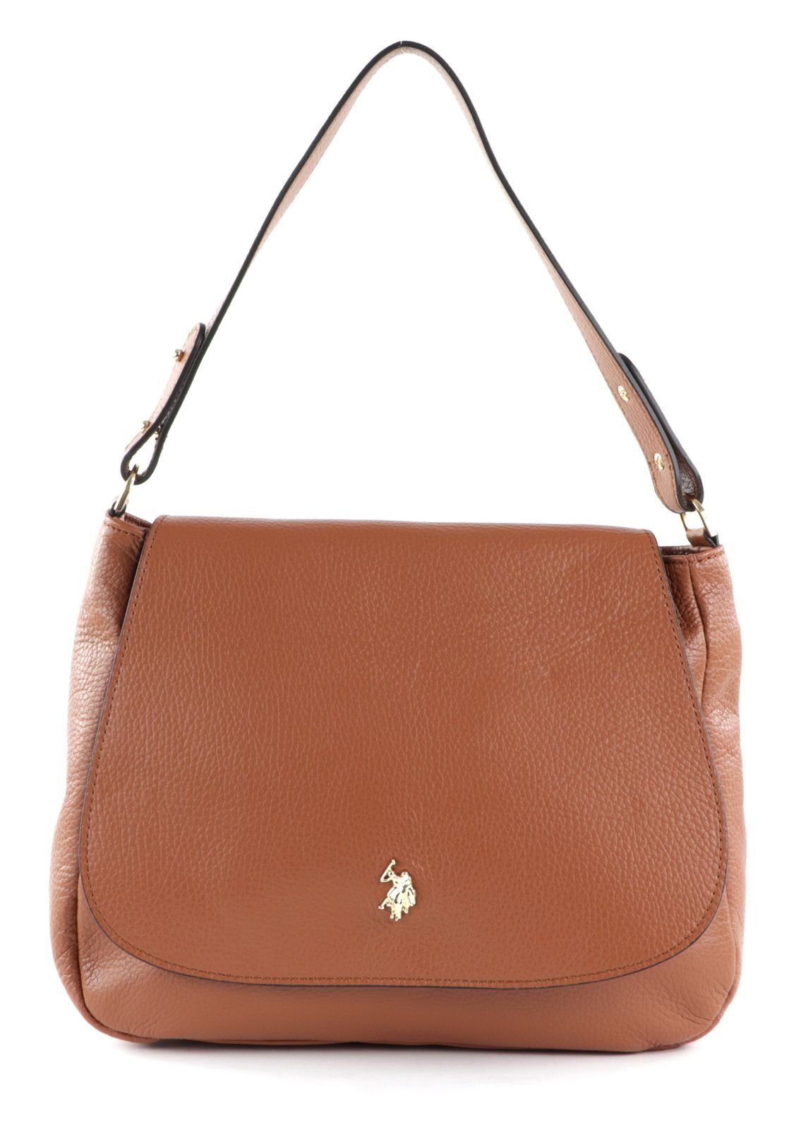 Arlington Schultertasche Polo Assn Cognac U.S.