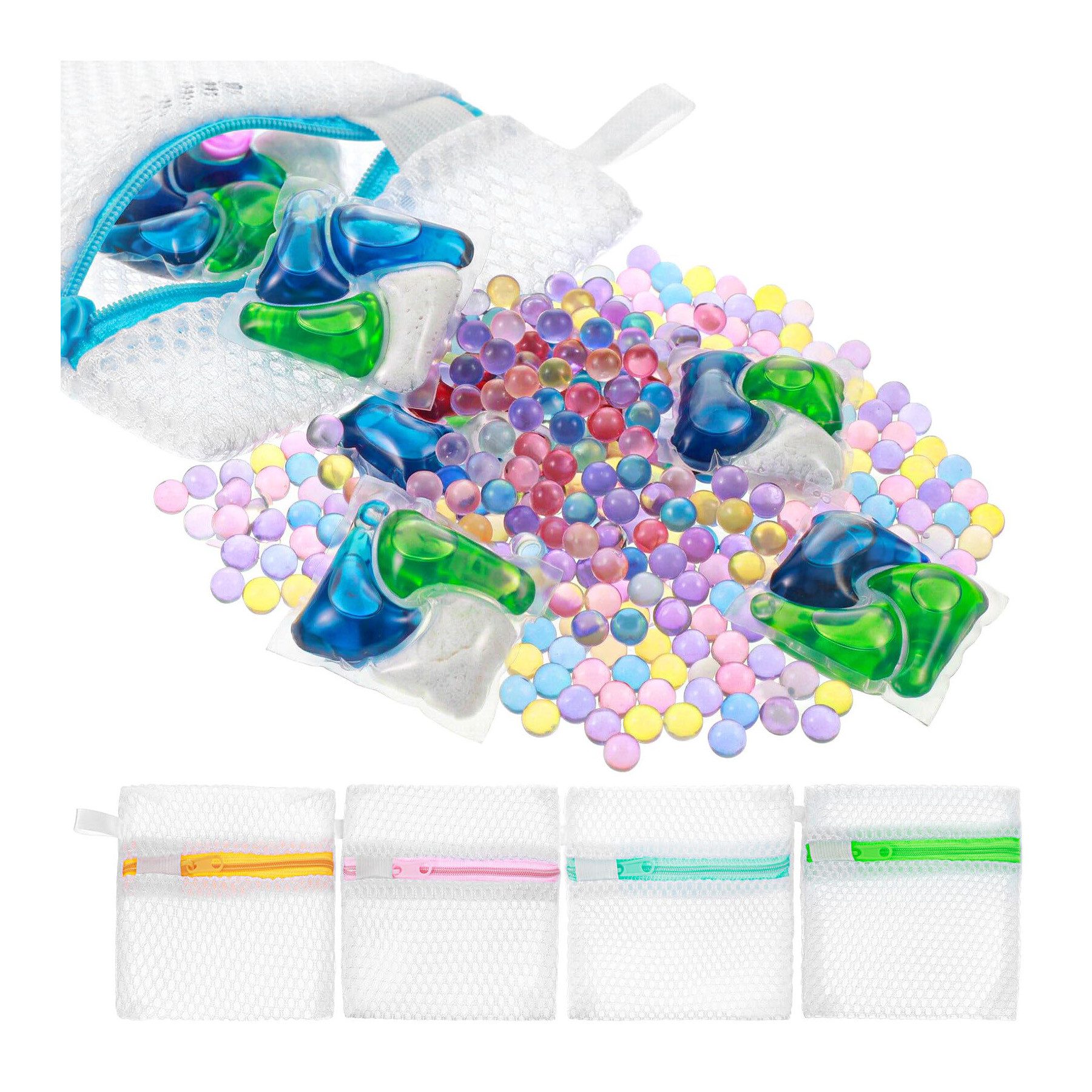 Agger Wäschesäckchen 5er Set Wäschenetz für Waschmittel-Pods & Duftperlen,(5-St), Reise Organizer & Schutz für empfindliche Kleidung