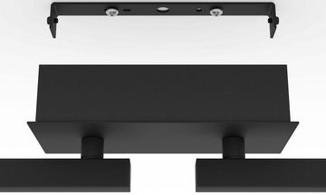 EGLO Deckenspot CARDILLIO 2, LED fest integriert, Warmweiß, Deckenspot in schwarz aus Alu, Stahl - 3,2W und 3,3W - Warmweiß