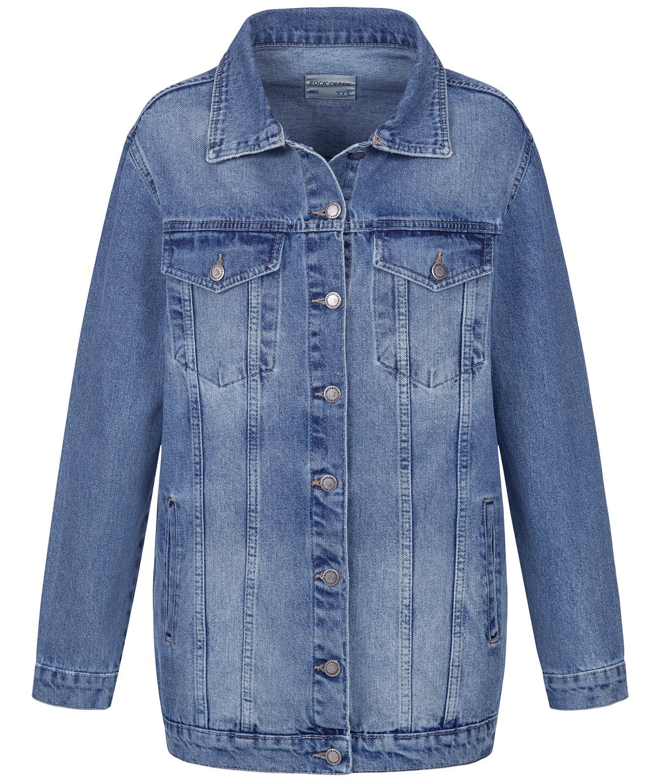 Rock Creek Jeansjacke Damen Jeansjacke Oversize D-480 günstig online kaufen