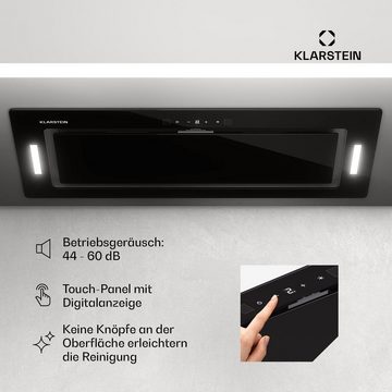 Klarstein Deckenhaube Serie CGCH3-HektorEco-72BK Hektor, Dunstabzugshaube Einbau Abluft Umluft LED Touch