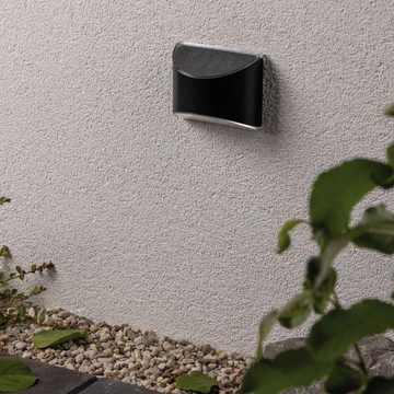 Paulmann LED Solarleuchte Outdoor Solar Wegeleuchte 3000K Metall und Kunststoff Grau, keine Angabe, Leuchtmittel enthalten: Ja, fest verbaut, LED, warmweiss, Solarleuchten