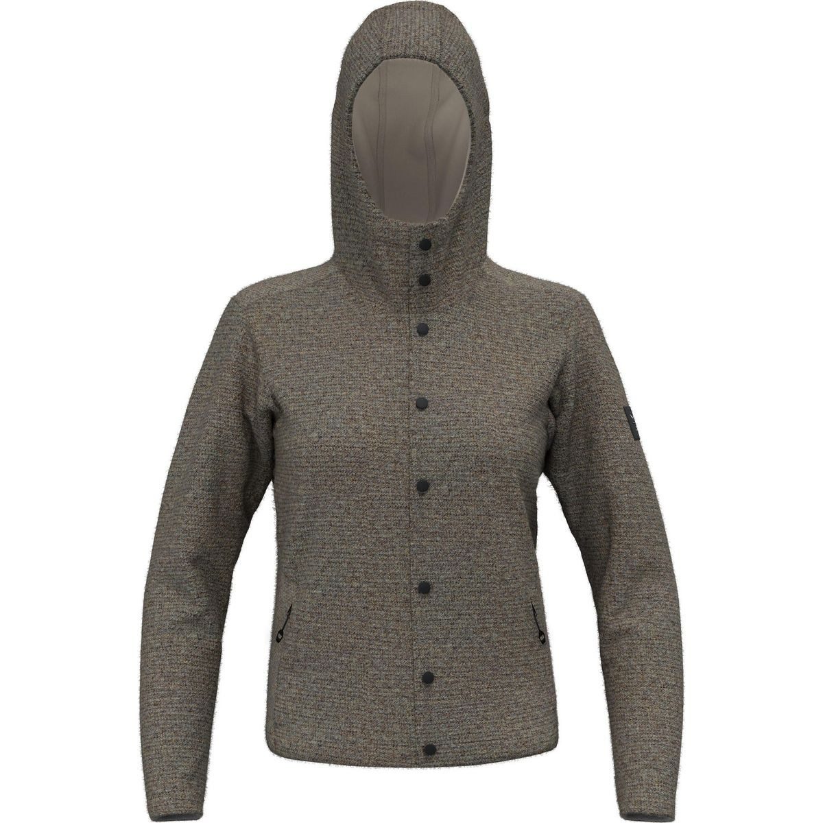 Salewa Kapuzenstrickjacke Sarner Undyed Wool HD Jacket W Innovative Softshelljacke vereint Tradition und Moderne, bietet