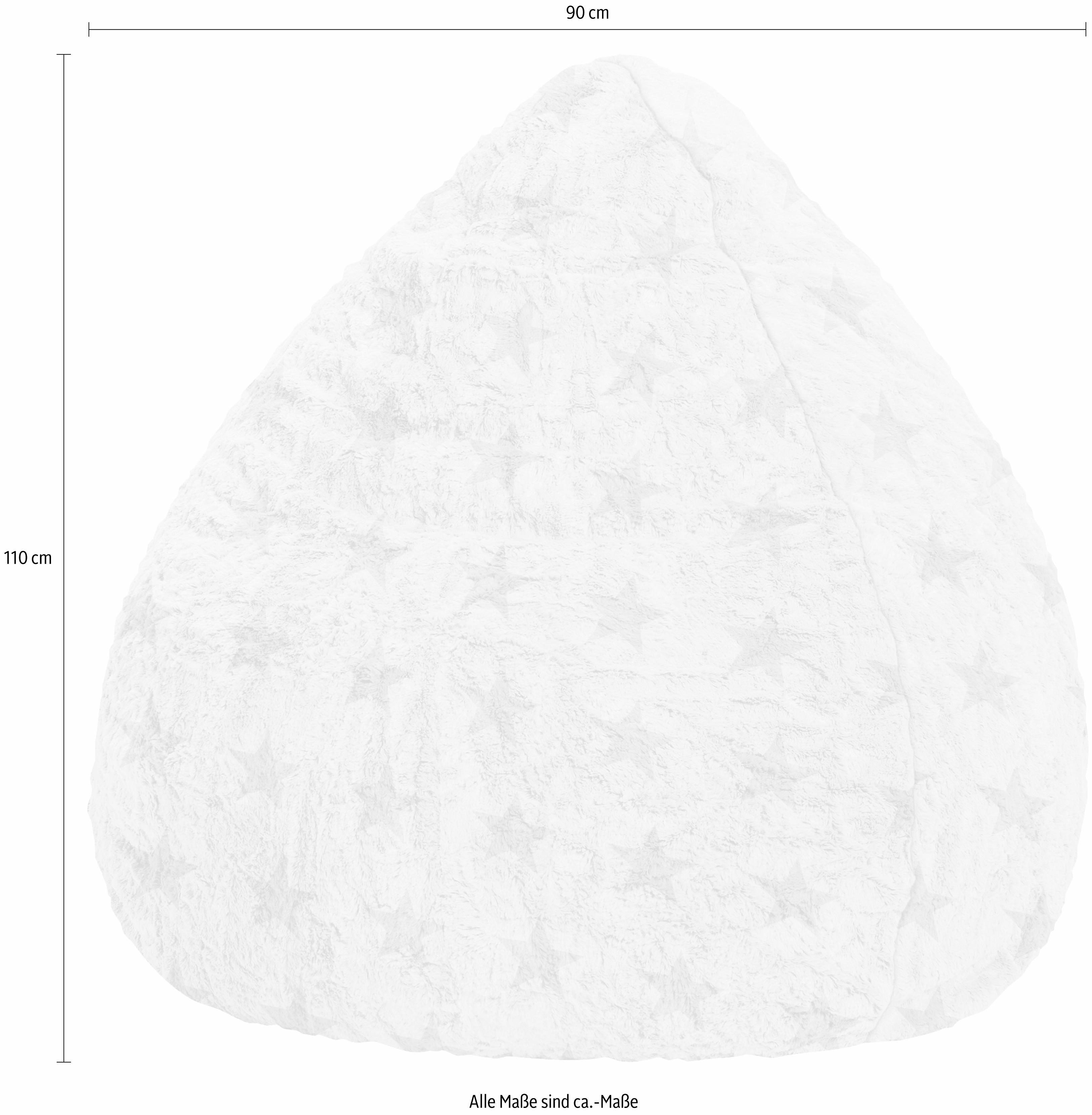 Sitting Point Sitzsack Fluffy Stars XL günstig online kaufen