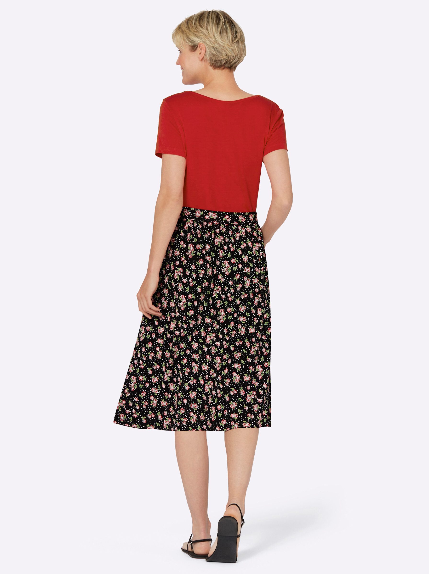 Sieh an! Etuikleid Jersey-Kleid Kurzarm günstig online kaufen