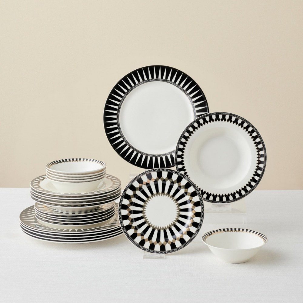 Karaca Geschirr-Set Karaca Elegance Bone Helsinki 24-teiliges Tafelservice für 6 Personen