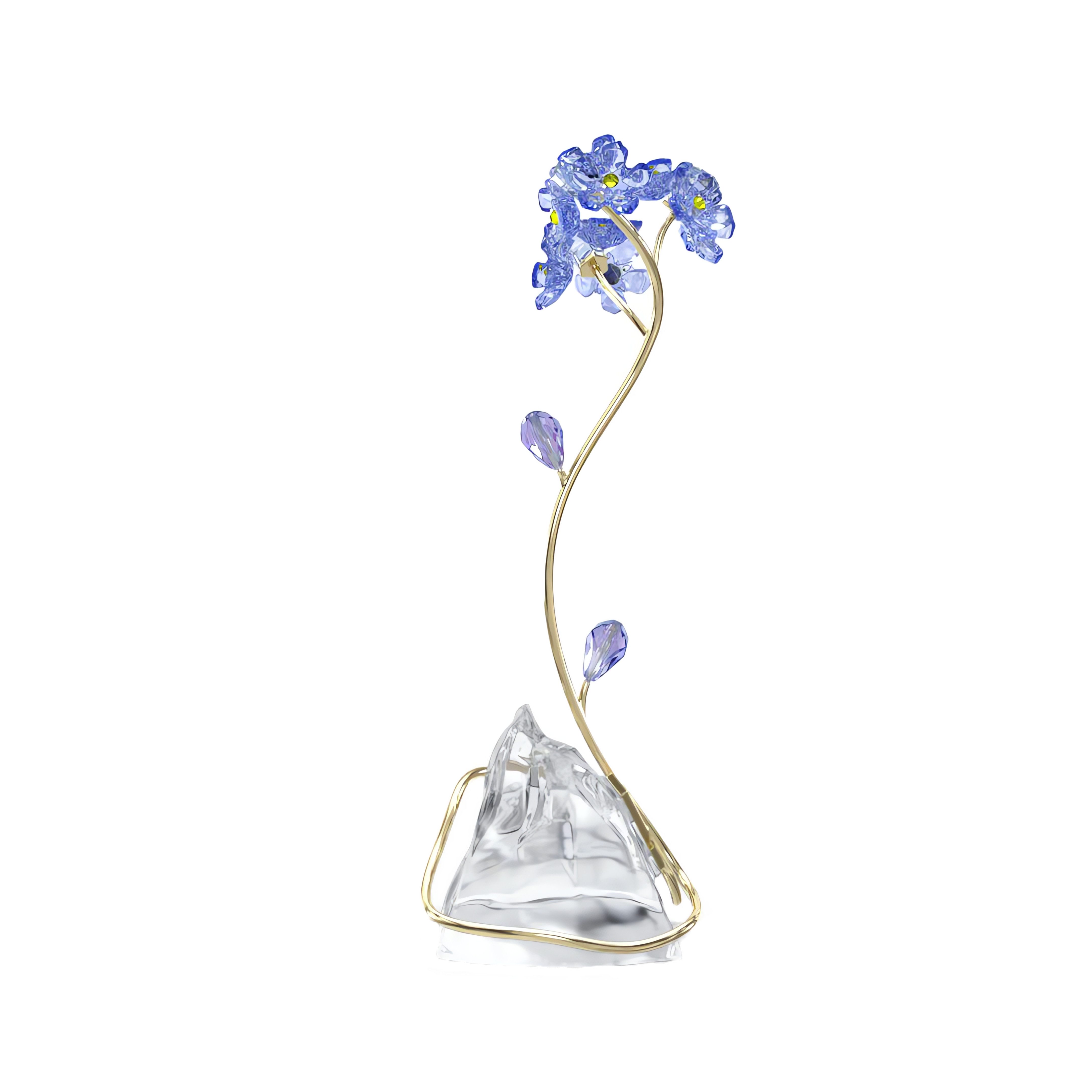 Swarovski Glasblume Dekofigur Kristallfigur Sammelfigur Florere Vergissmeinnicht (1 St), Swarovski® Kristall