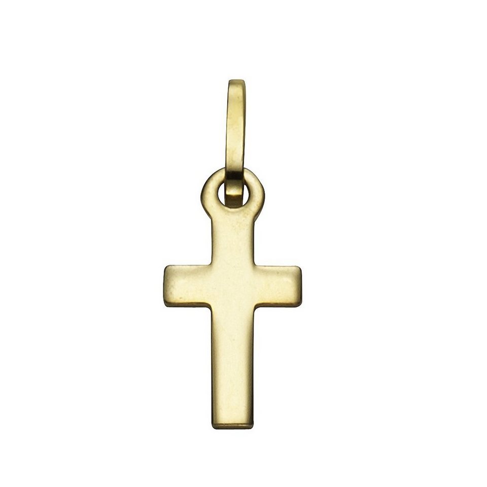 Vivance Kettenanhänger 333 Gold Motiv Kreuz, Hochwertig gefertigt aus edlen  Materialien