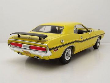 GREENLIGHT collectibles Modellauto Dodge Challenger R/T 1970 gelb schwarz Navy CIS Modellauto 1:18 Greenl, Maßstab 1:18