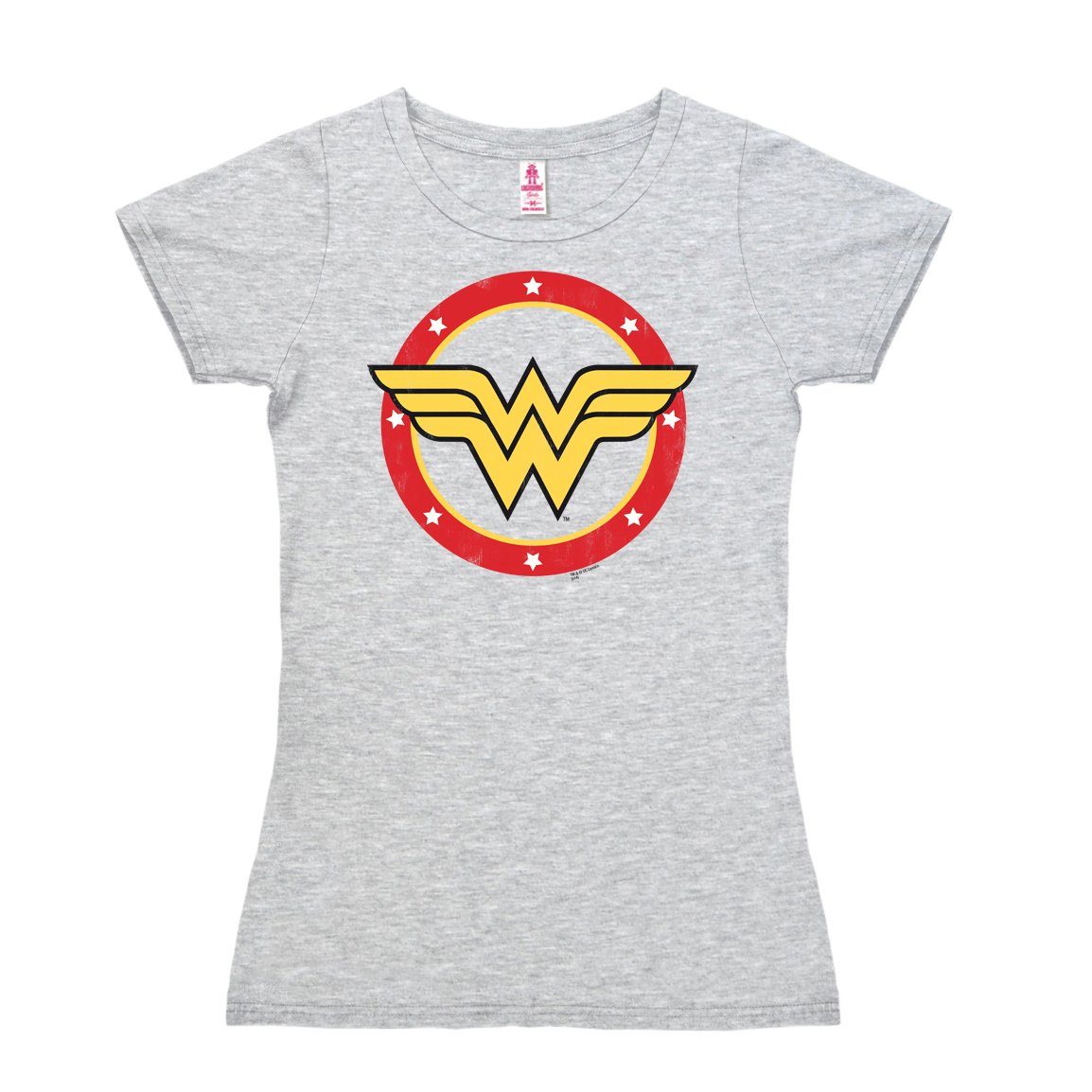 LOGOSHIRT T-Shirt Wonder Woman Circle Logo mit lizenziertem Print