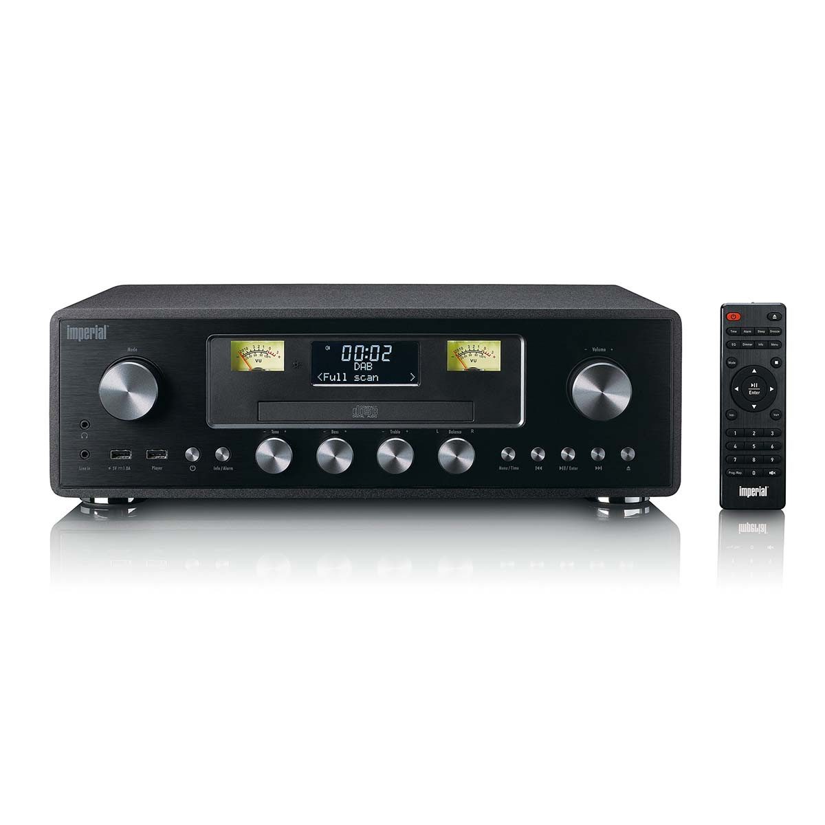 IMPERIAL Dabman 280CDBK CD-Radiorecorder (Tabelle Radio, 30 W, DAB+/FM Radio, Bluetooth-Streaming, USB-Aufnahme, ASA-Sicherheit)