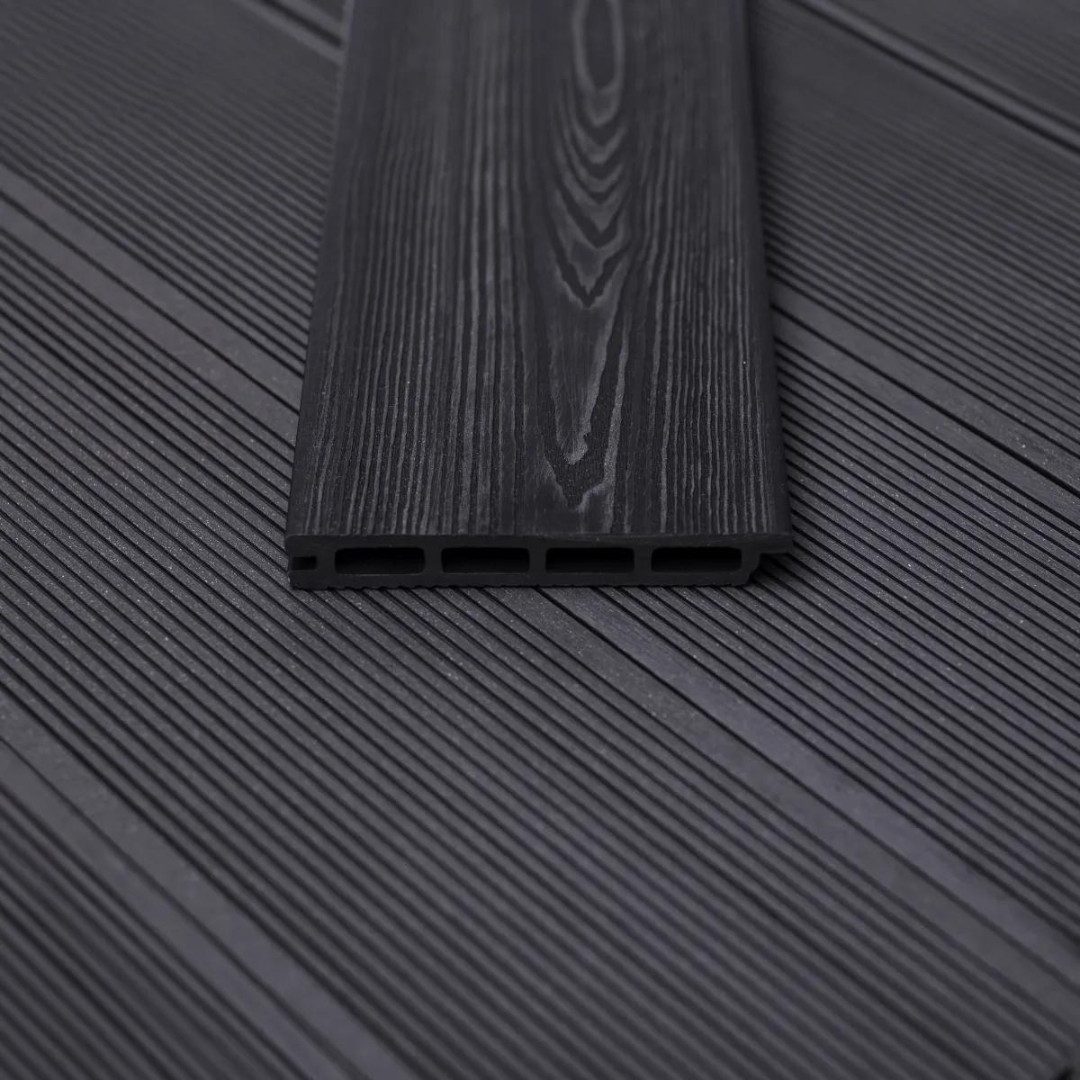 Mega-Holz Terrassendielen Mega Holz WPC Terrassendielen Komplettset 2,2 m²-Schiefergrau, 2.2 m², BxL: je 14.5x220 cm, 21 mm Stärke, (Sparset)