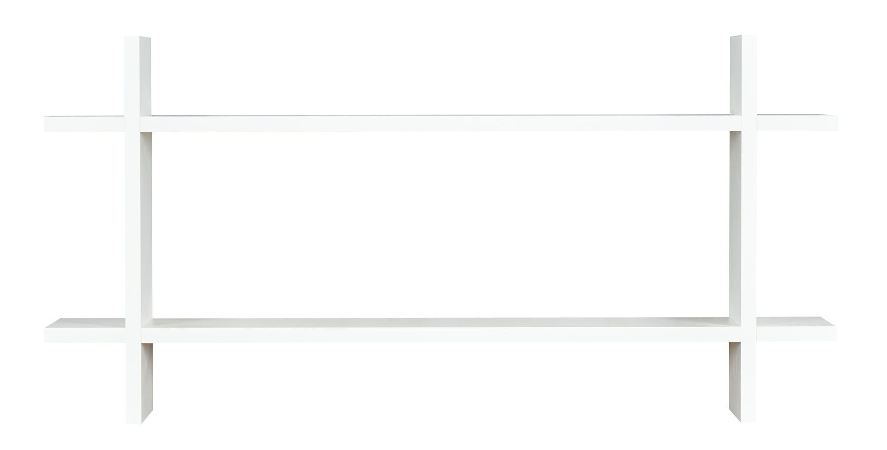 Levandeo® Wandregal, Regal BxH 98x48cm Holz Steckregal Weiß Wandregal Bücherregal Ablage. € 69,99