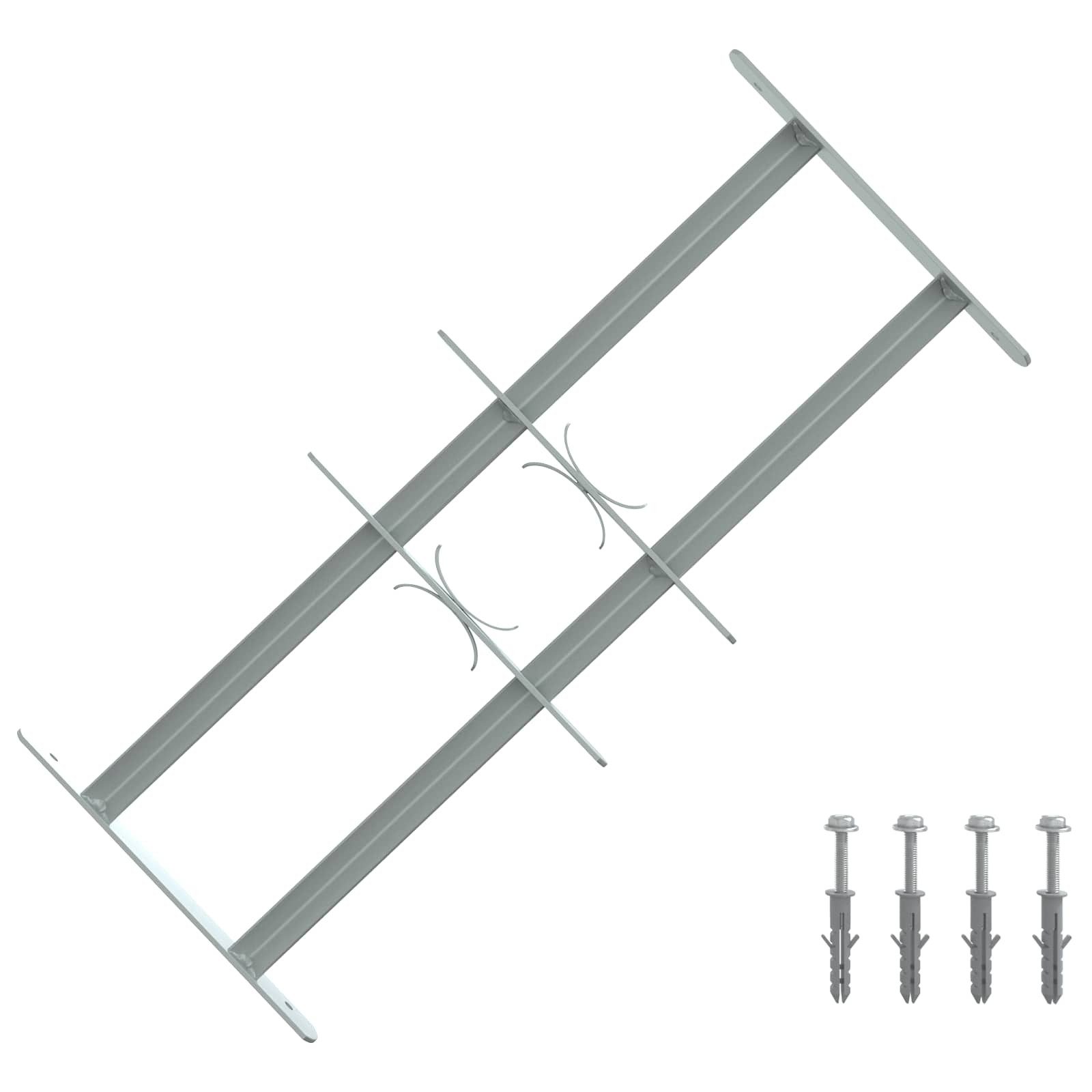 vidaXL Fenster Sicherheitsgitter für Fenster mit 2 Querstangen 3 pcs, (3 St)
