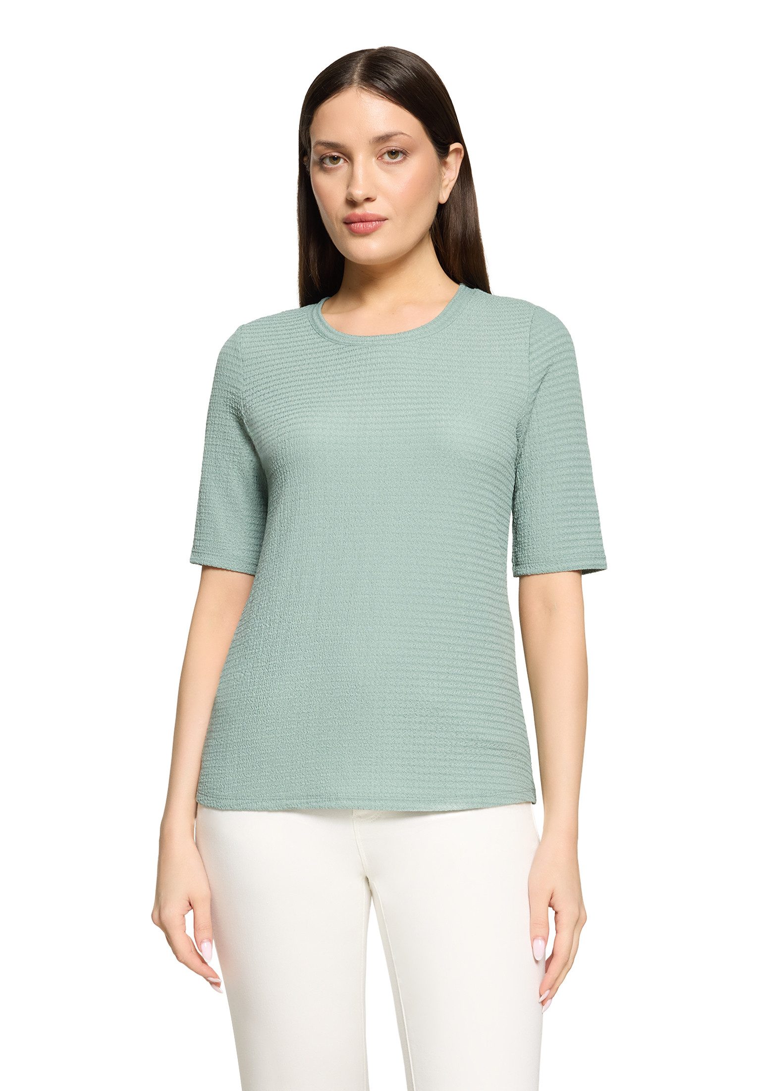 Kurzarmshirt Damen mit Rundhalsausschnitt