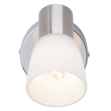 Brilliant Wandleuchte Janna, Lampe Janna LED Wandspot eisen/chrom/weiß 1x LED-Z45, E14, 4W LED-Tr
