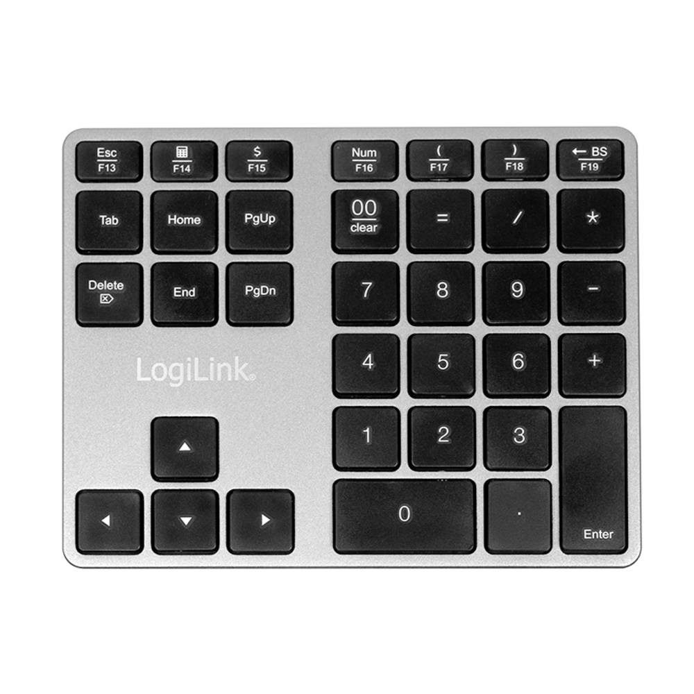 LogiLink Keypad, Bluetooth, Aluminium ID0187 Tastatur