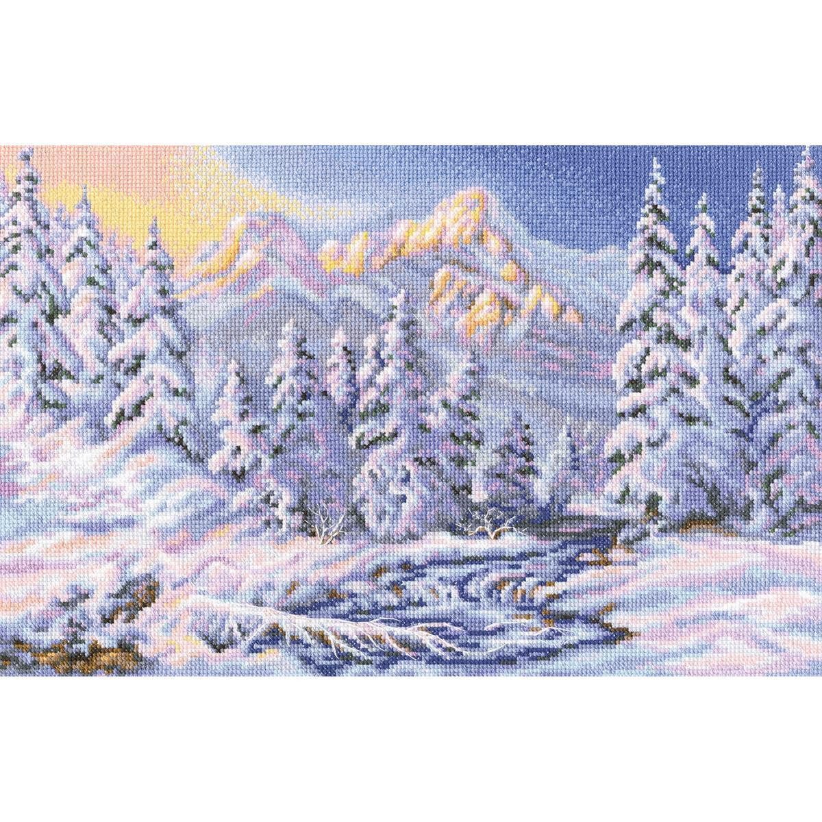 RTO Kreativset RTO Kreuzstich Set "Unter dem Charme des Winters" M602, Zählmuster, (embroidery kit by Marussia)