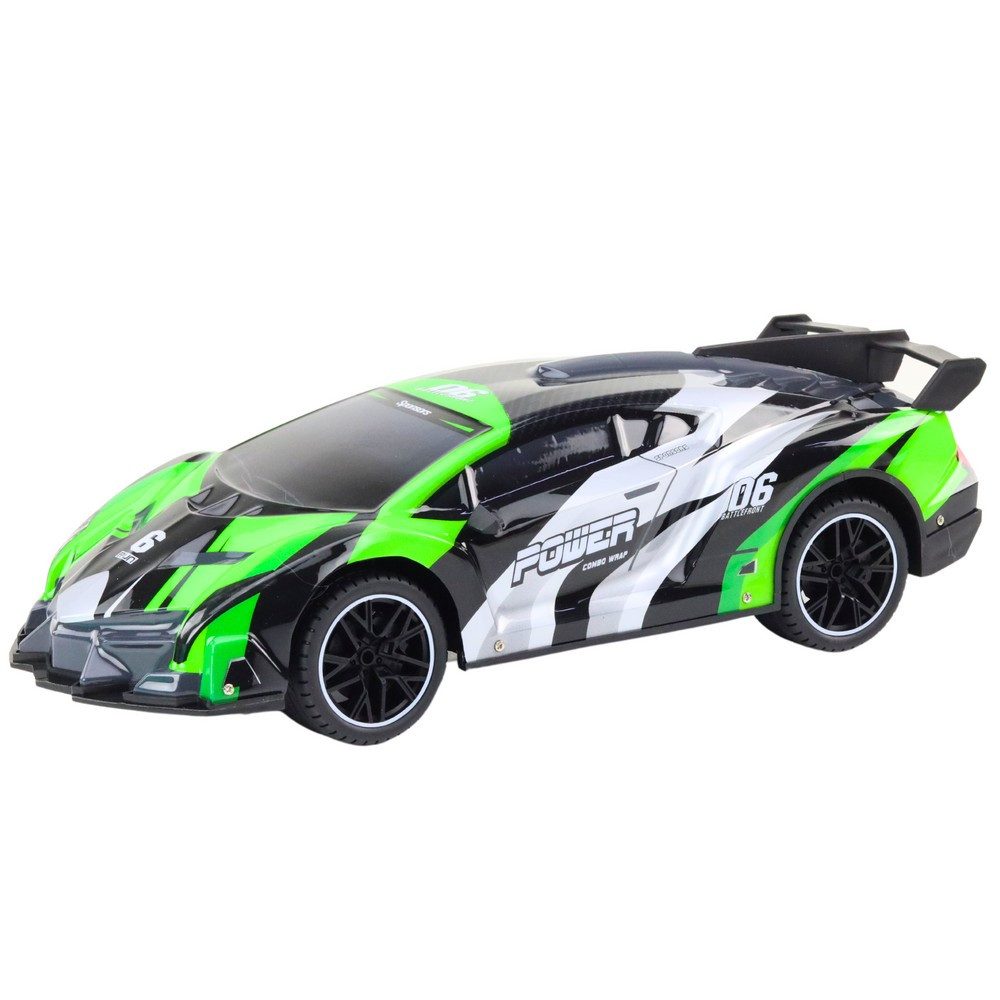 LEAN TOYS RC-Auto Rennwagen Funkauto Modellfahrzeug (Spar-Set, 1-tlg., 42 x 17 x 12 cm schnell), 25 km/h, LED-Licht, 2,4 GHz, Stoßdämpfer