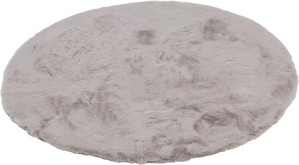Fellteppich Tender, SCHÖNER WOHNEN-Kollektion, rund, Höhe: 26 mm, besonders weich  durch Microfaser, Kunstfell, waschbar, Wohnzimmer