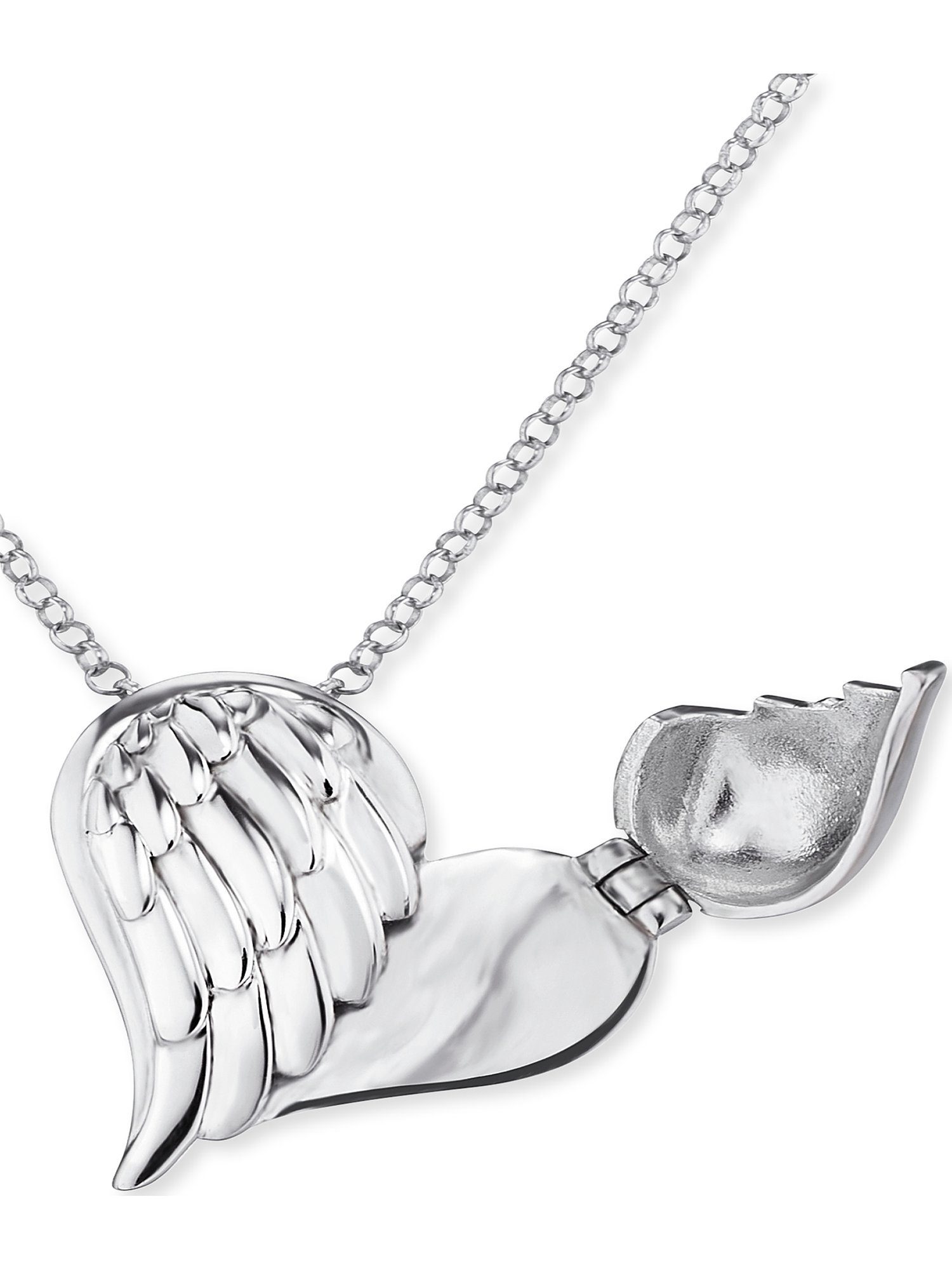 Engelsrufer Silberkette Engelsrufer Damen-Kette 925er Silber rhodiniert