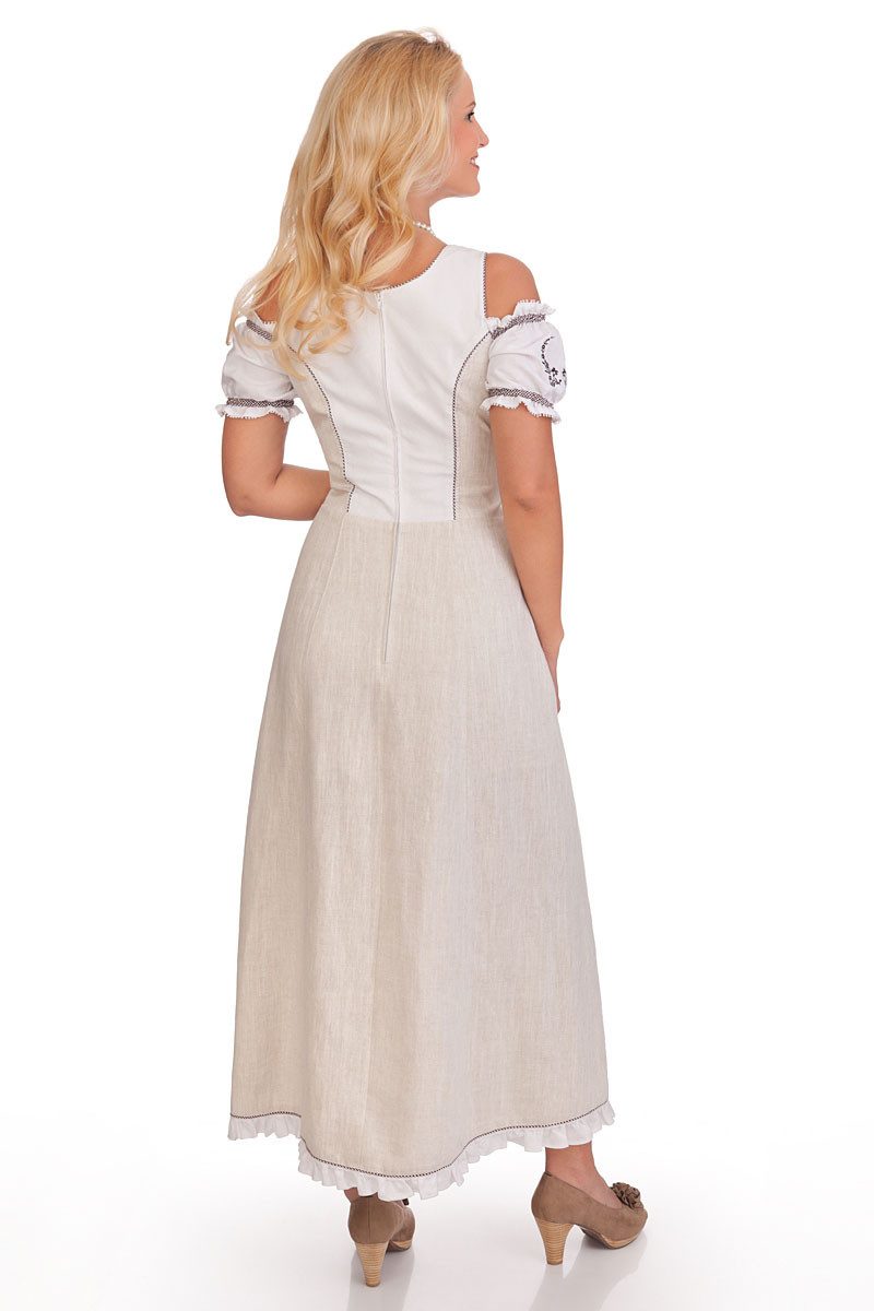 Spieth & Wensky Dirndl Landhauskleid - ASMARA - schwarz, natur – Bild 5 von 5