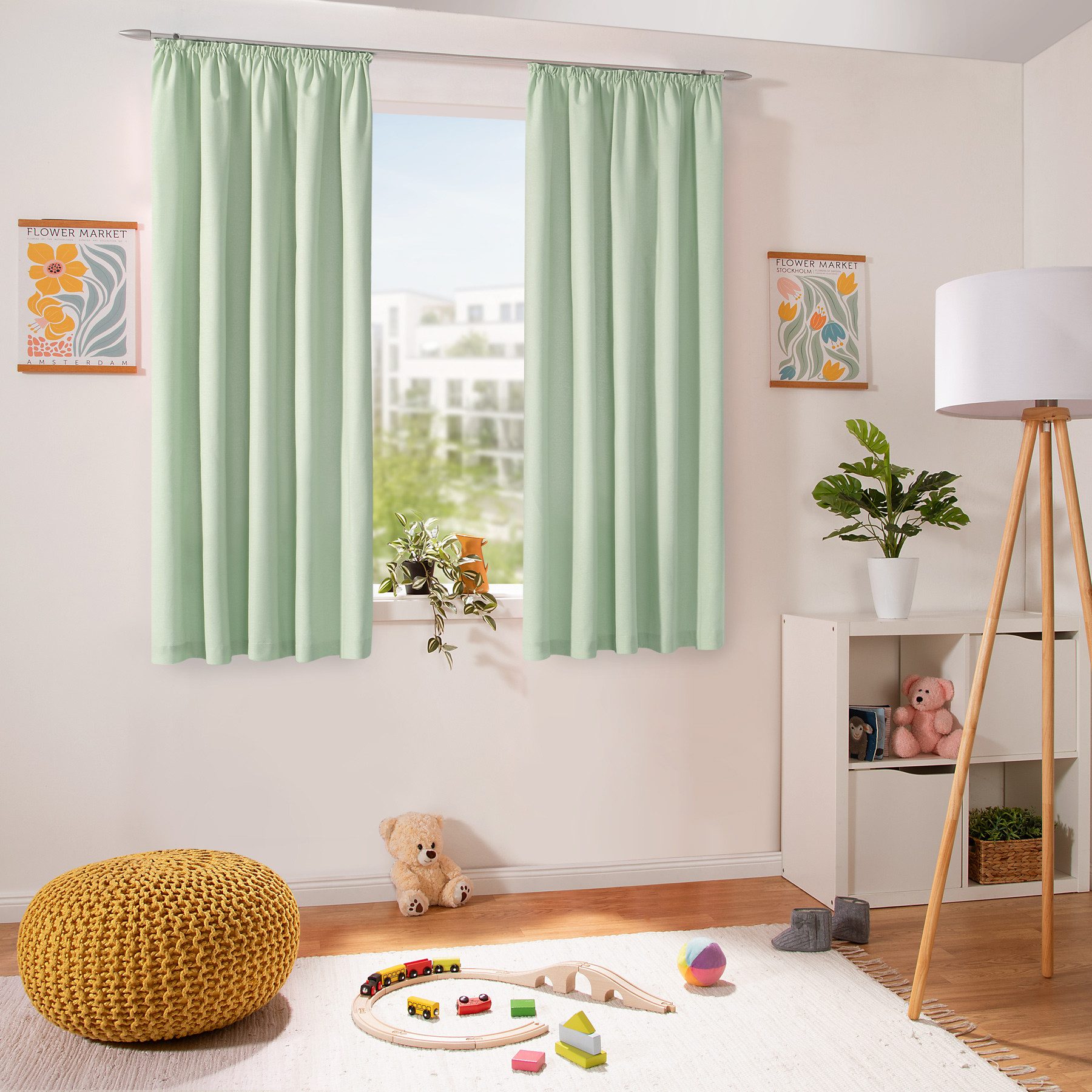 heimtexland Vorhang Dekoschal Baumwolle Fensterdeko Gardine blickdicht (1 S günstig online kaufen