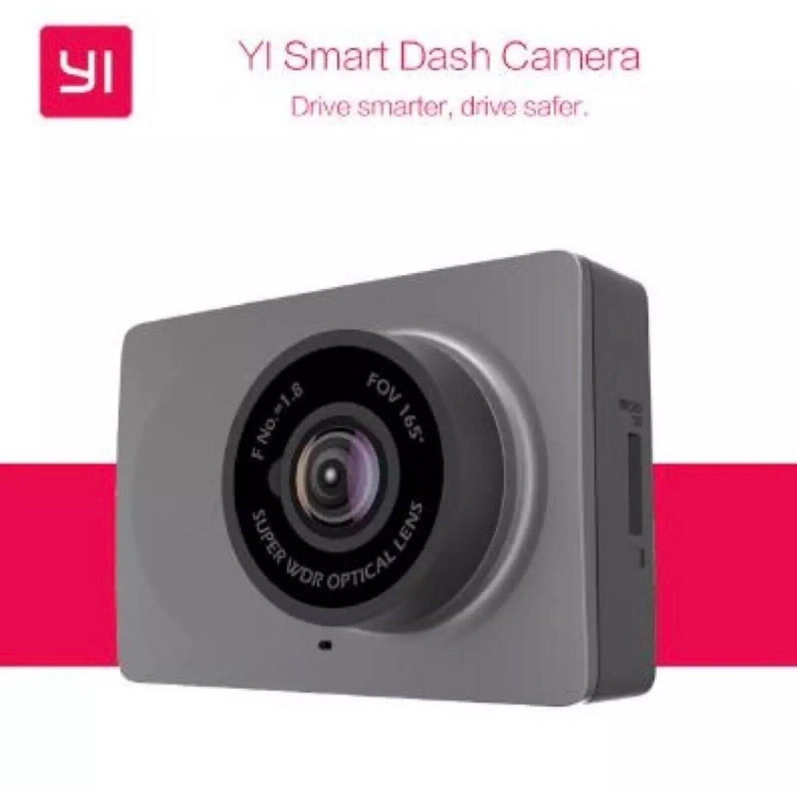Überwachungskamera YI Smart Dash Kamera Auto,1080P/30fps 130 Grad Ultra Weitwinkel