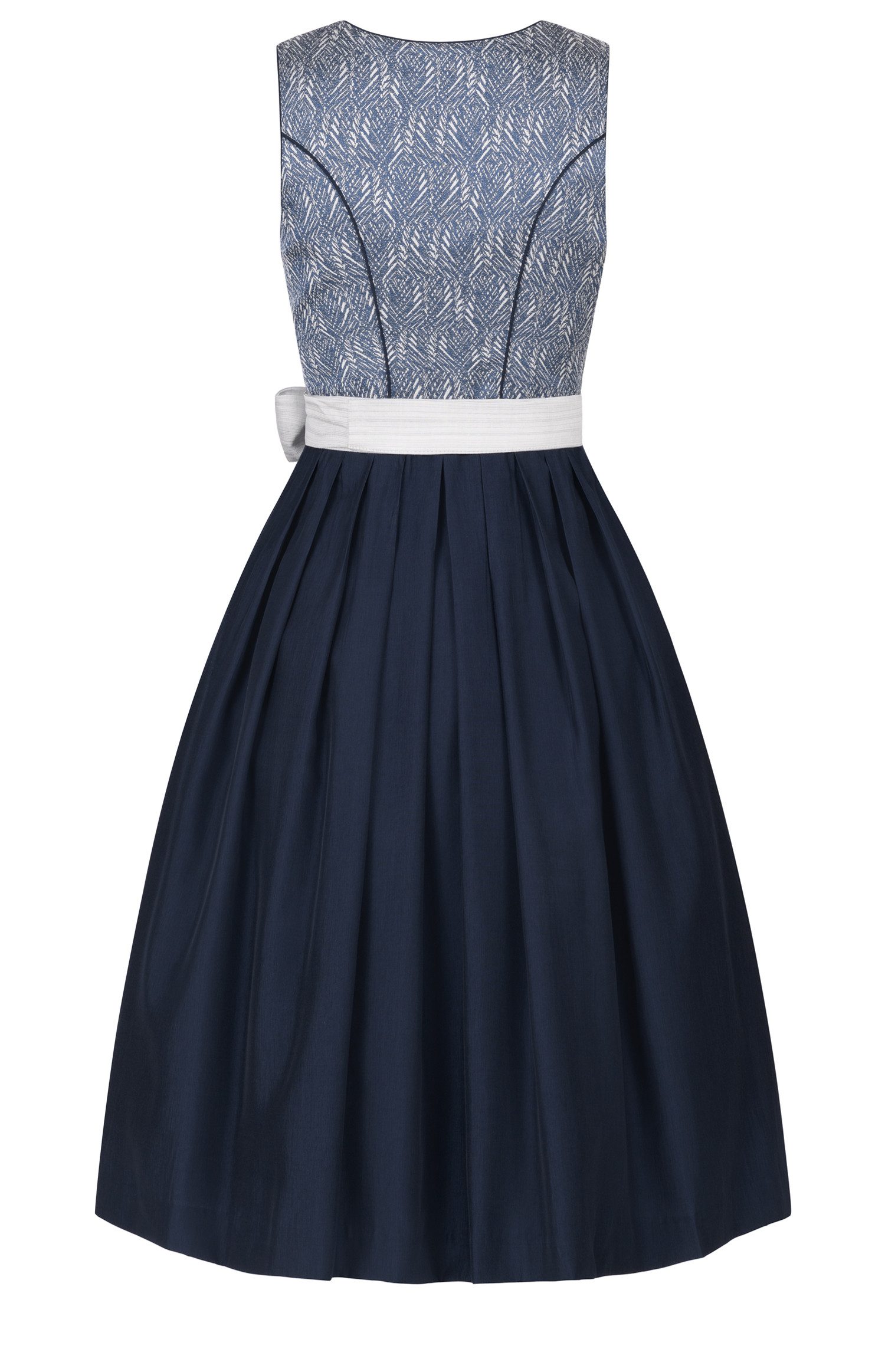 Nübler Trachtenkleid Midi Dirndl Frauke in Blau von Nübler günstig online kaufen