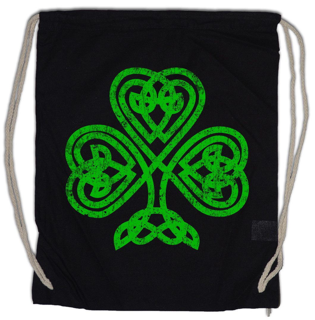 Turnbeutel Shamrock Irish Knot I Turnbeutel Cloverleaf Irland Ireland Kleeblatt