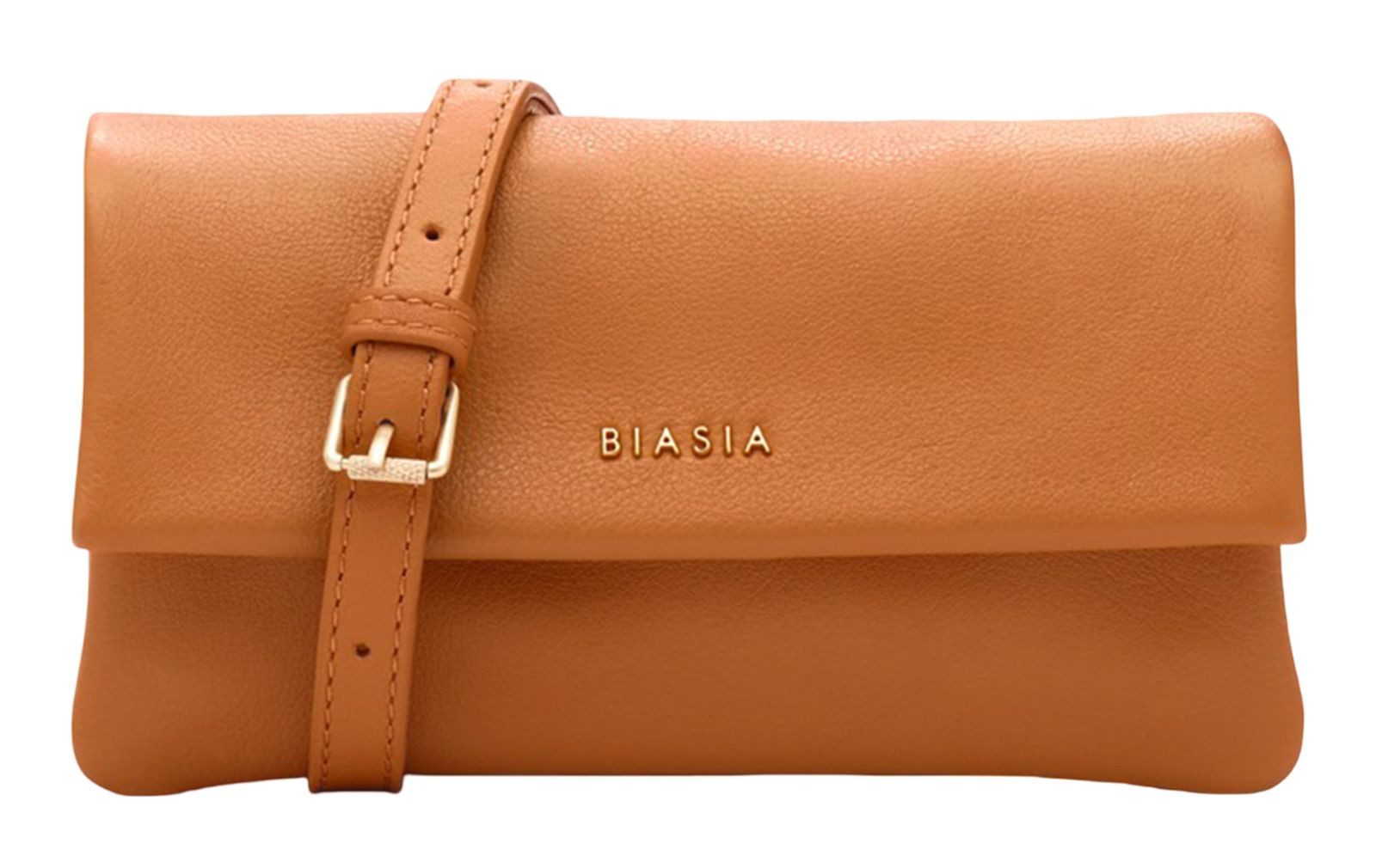 BIASIA Umhängetasche Flap Bag, aus echtem Leder
