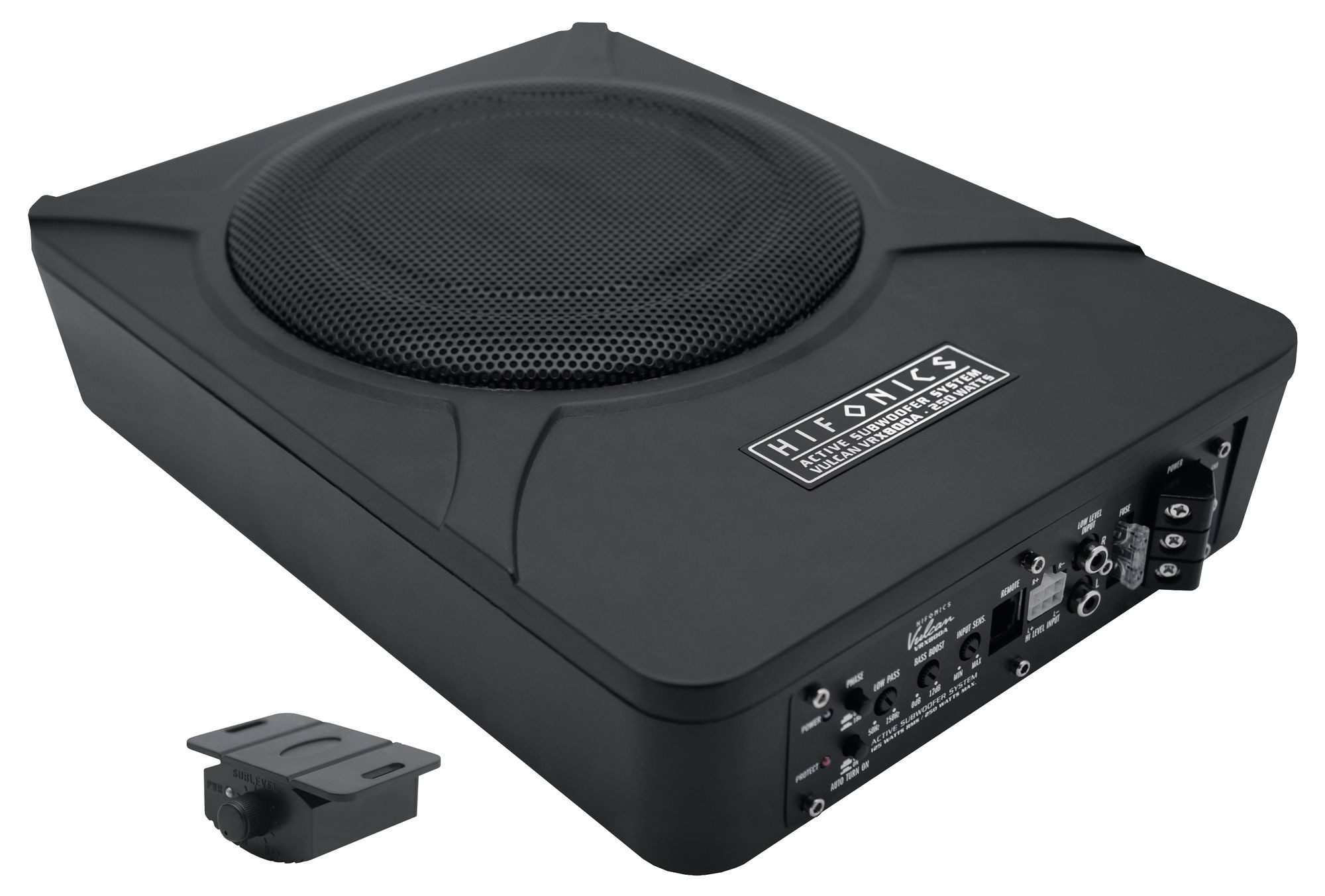 Hifonics VRX1000A 25 cm Aktiv-Untersitz Subwoofer mit 300 Watt max. Auto-Subwoofer (150 W, max.: W 25 cm)
