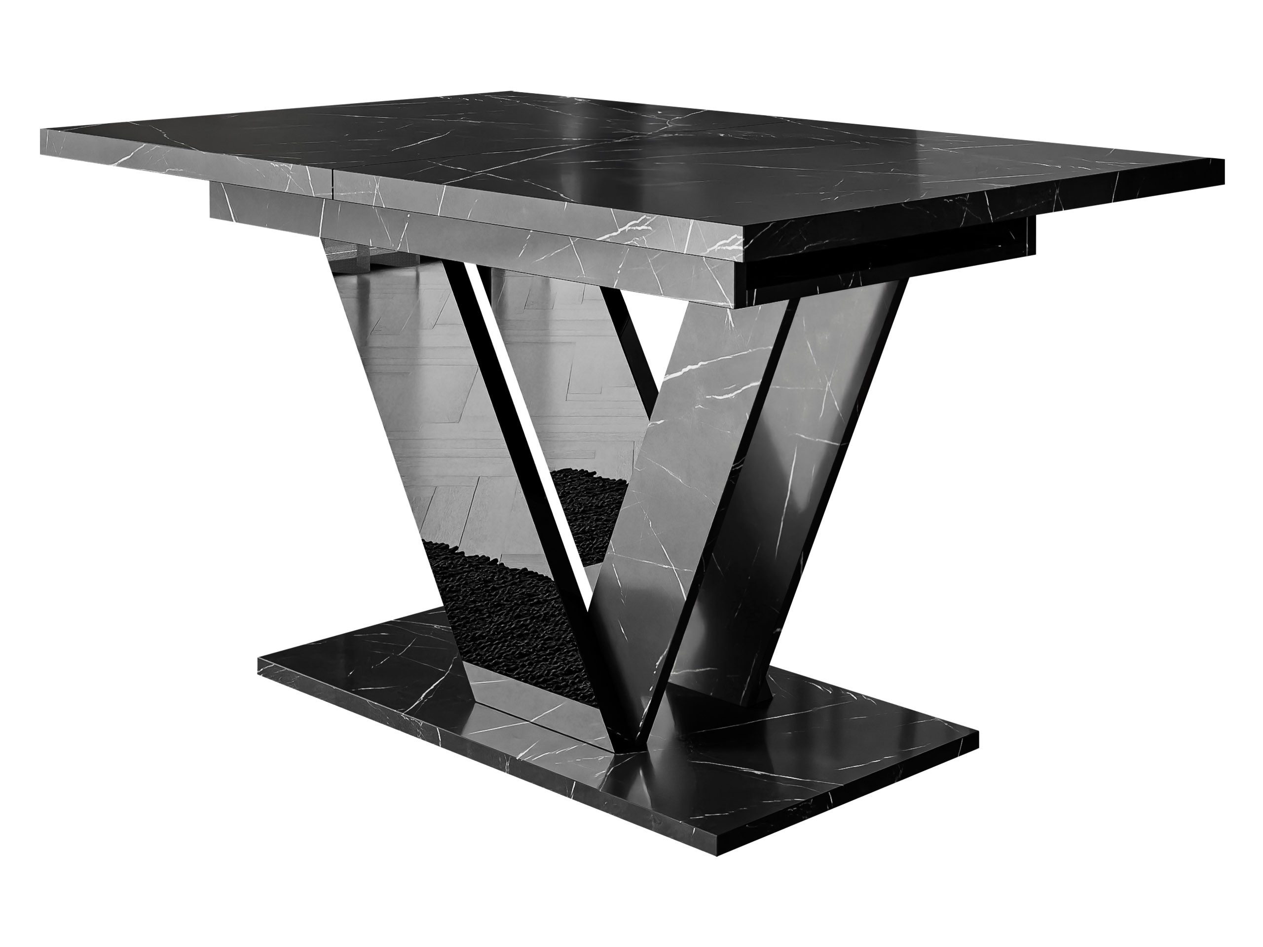 MIRJAN24 Esstisch Dubai (Ausziehbar - 1x Einlegeplatte), 120-160x80x76 cm, günstig online kaufen