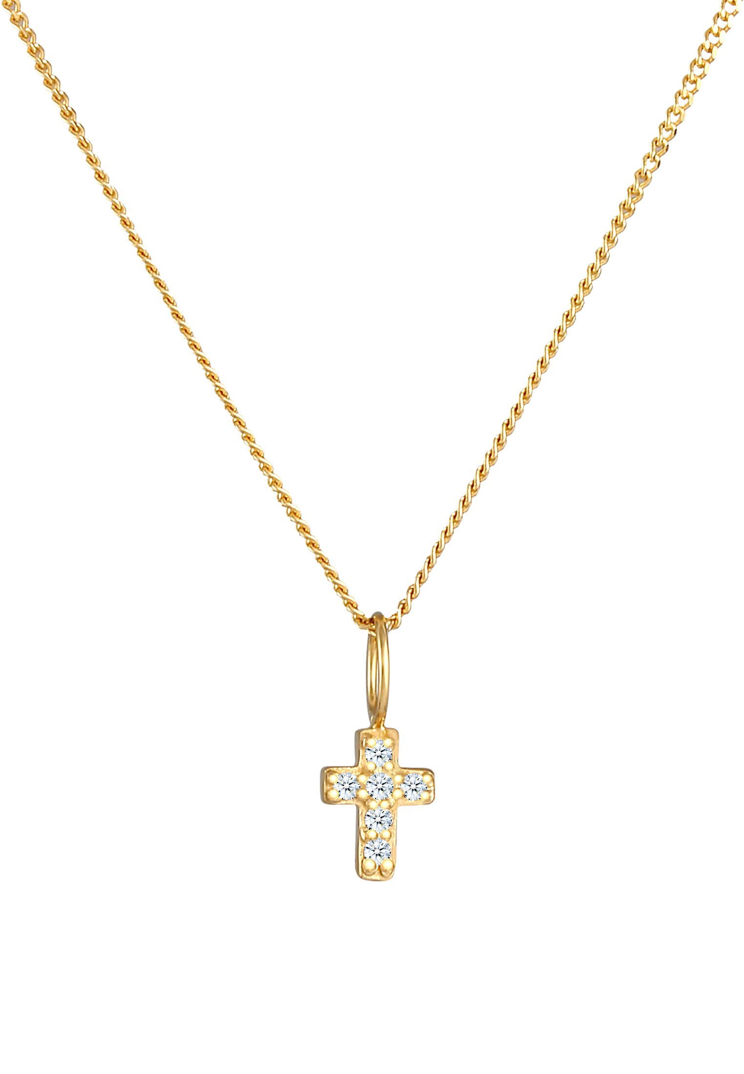 Elli DIAMONDS Kette mit Anhänger Kreuz günstig online kaufen
