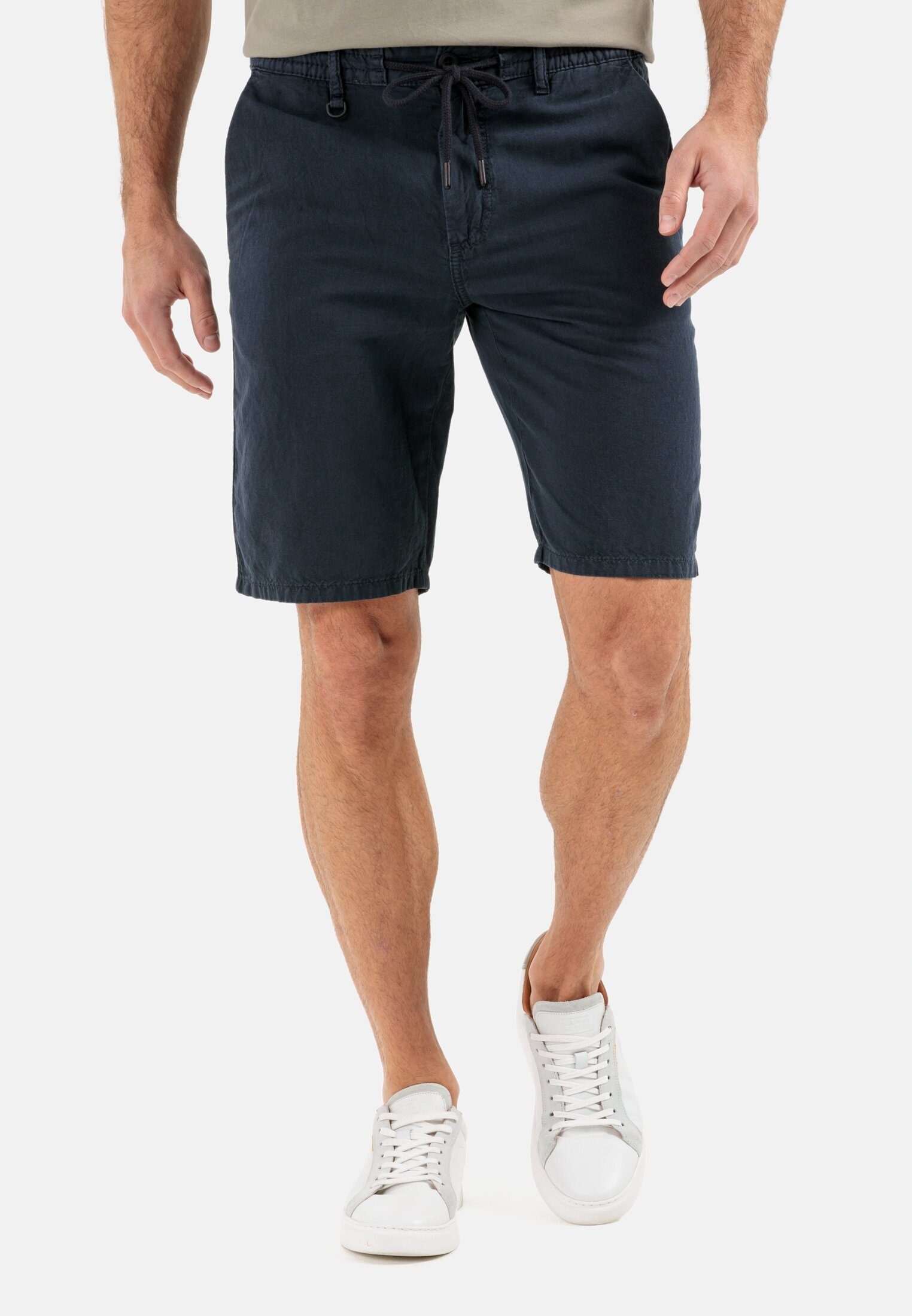 Chinoshorts aus Baumwoll/Leinen-Mix