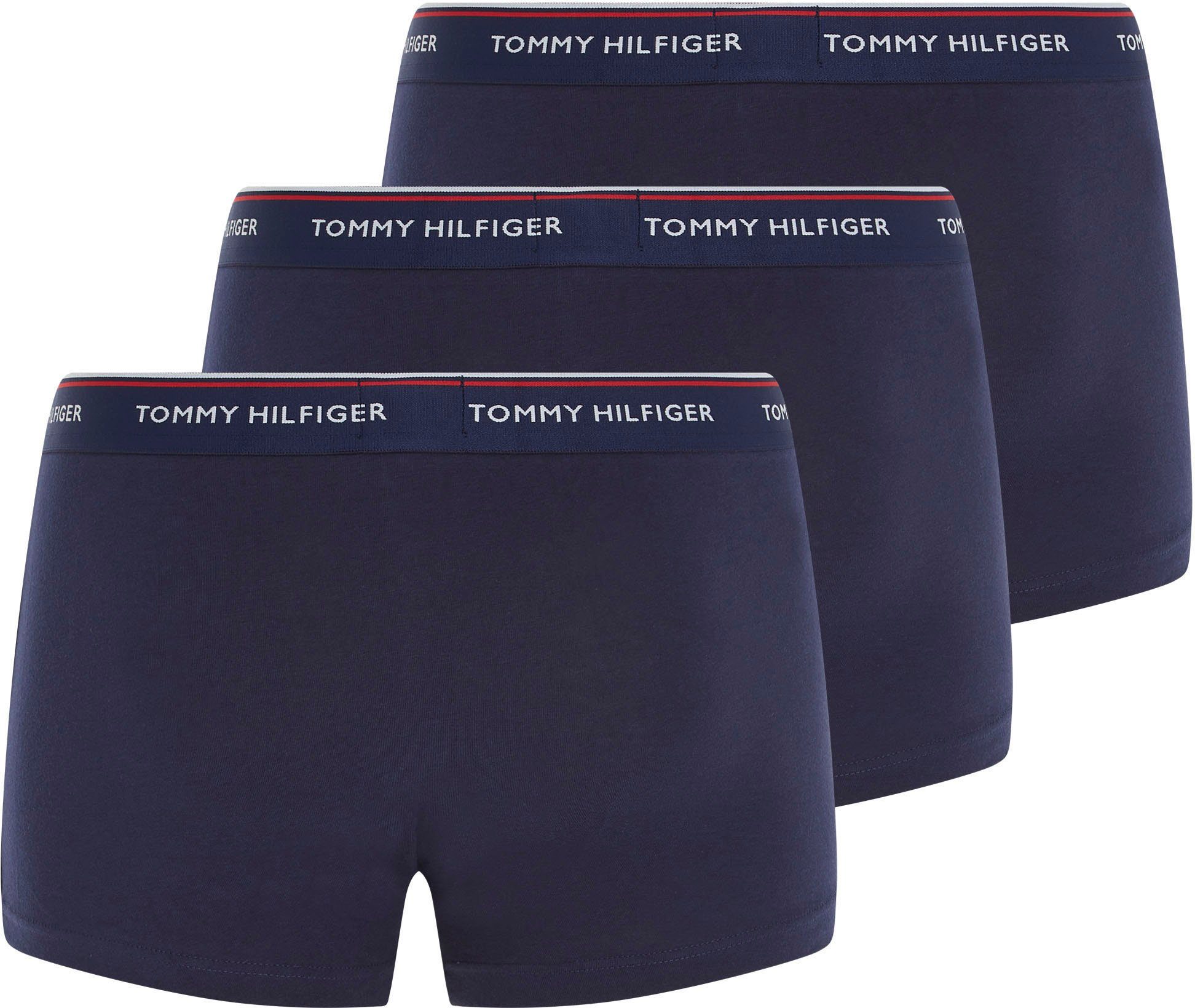 3P dunkelblau LR 3-St., TRUNK Hilfiger (Packung, mit Logo-Elastikbund Trunk 3er-Pack) Underwear Tommy