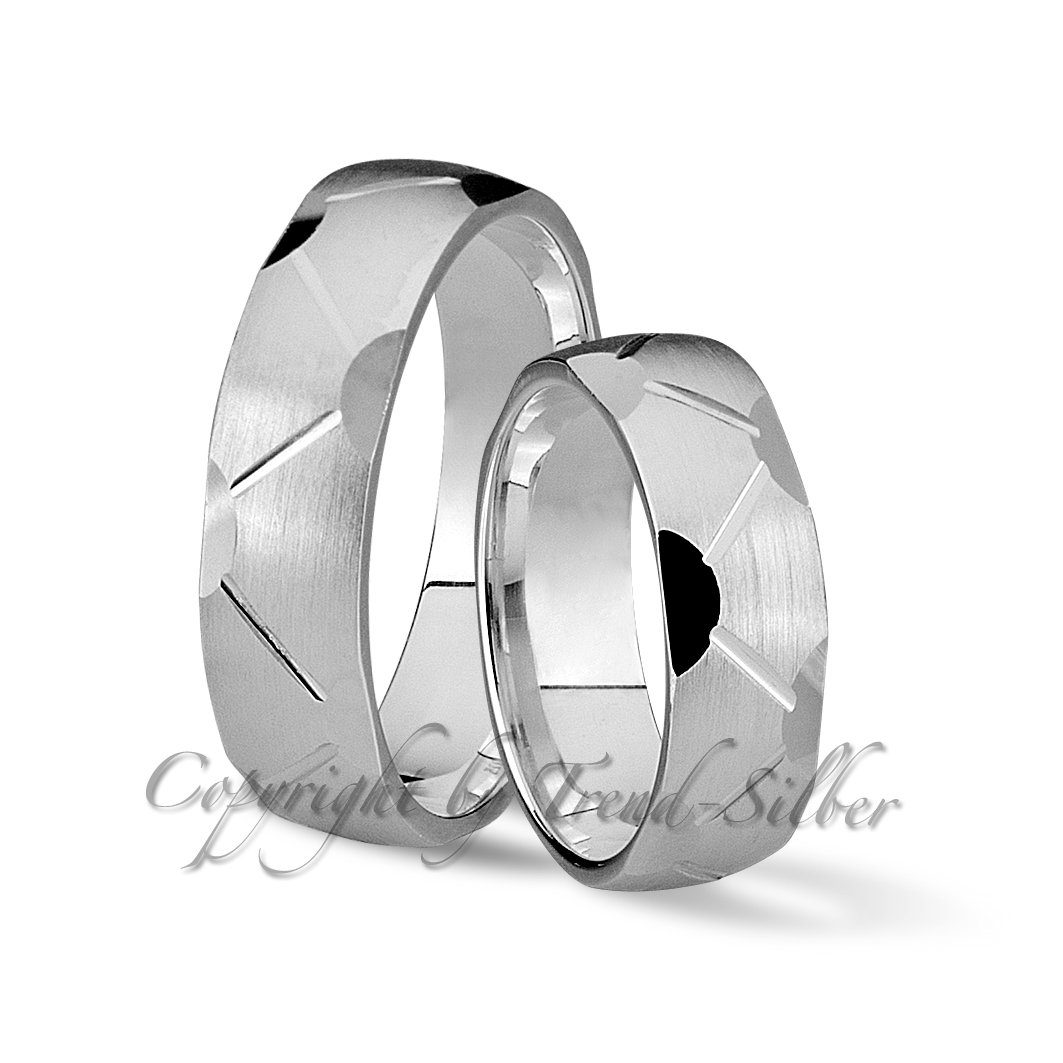 Verlobungsringe Partnerringe mit Eheringe Trauring Hochzeitsringe Trauringe 925er Silber Trauringe123 ohne oder Zirkonien, aus J59