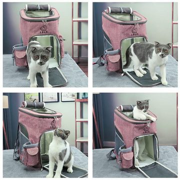 Welikera Tiertransporttasche Tiertransporttasche,faltbar Katze-Hundetransportbox mit Matte bis 10kg bis 10,00 kg